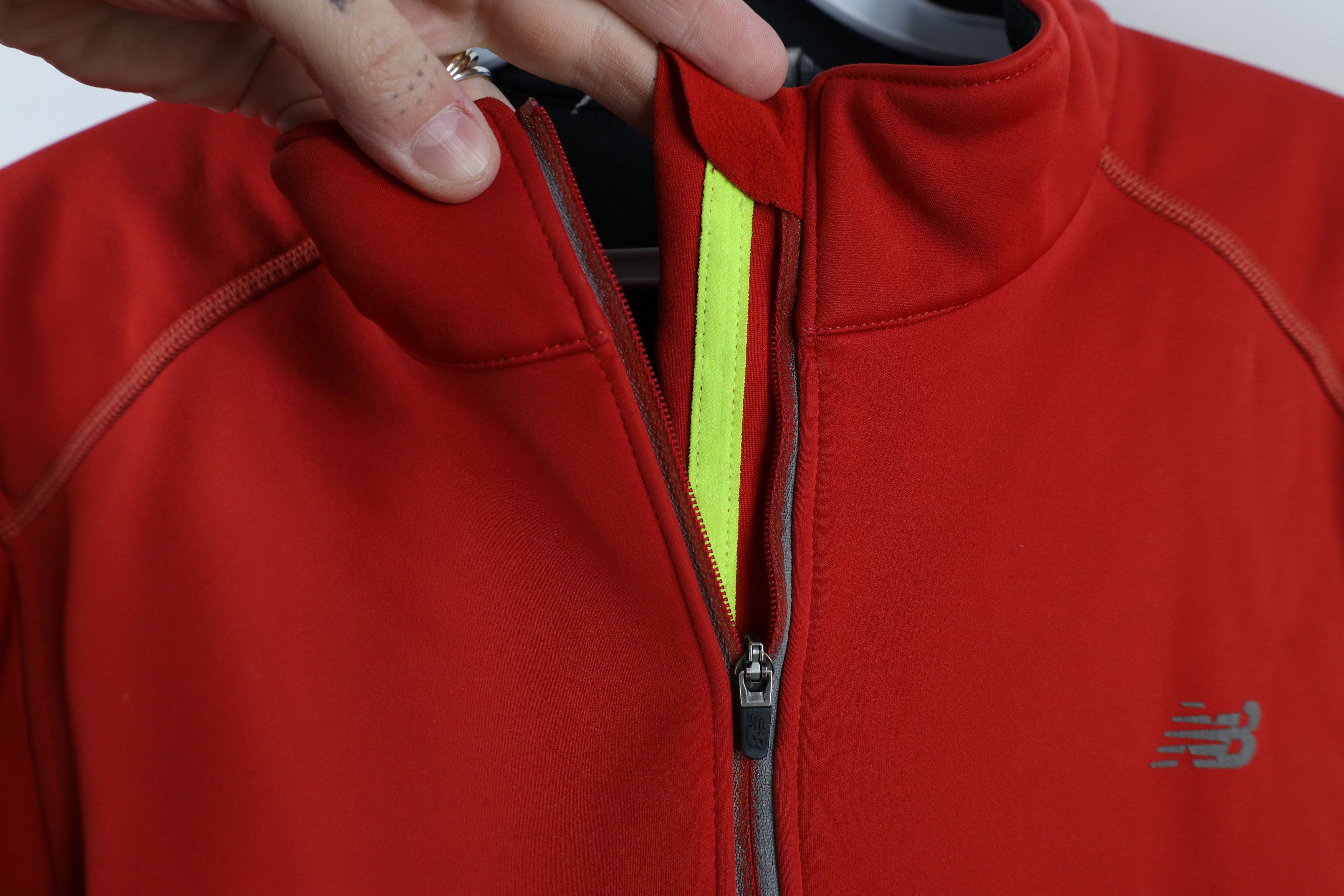 New Balance × Vintage Vintage New Balance Reflective Half Zip Pullover Jacket Red Size US L / EU 52-54 / 3 - 5 Thumbnail