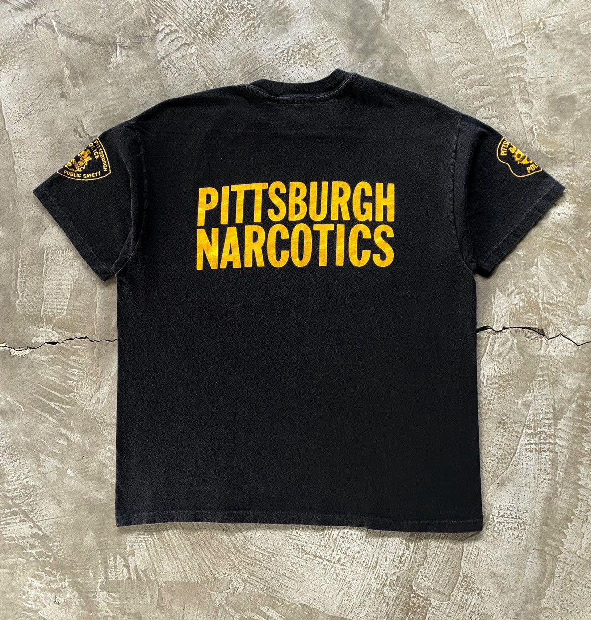 Vintage Vintage 1990s Pittsburgh Narcotics Size US XL / EU 56 / 4 - 2 Thumbnail