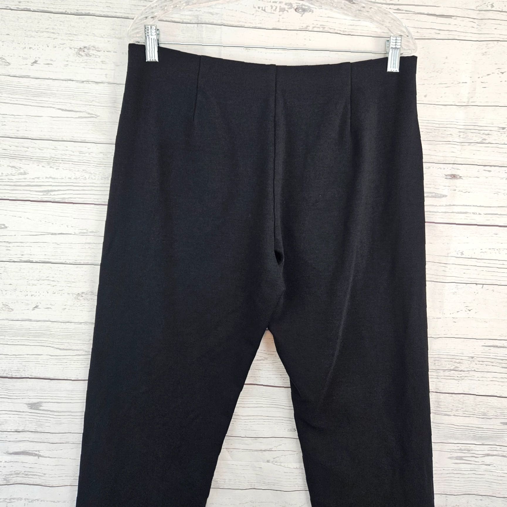 Eileen Fisher Eileen Fisher Pants Womens Ponte Knit Pull On Sz Medium Black Mid Rise Size 32" / US 10 / IT 46 - 4 Thumbnail