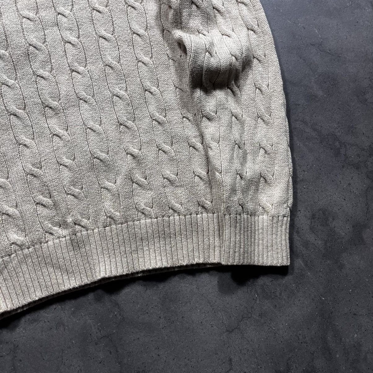 Polo Ralph Lauren Vintage Polo Ralph Lauren Cable Knit Sweater Old Money Mens Size US L / EU 52-54 / 3 - 11 Thumbnail