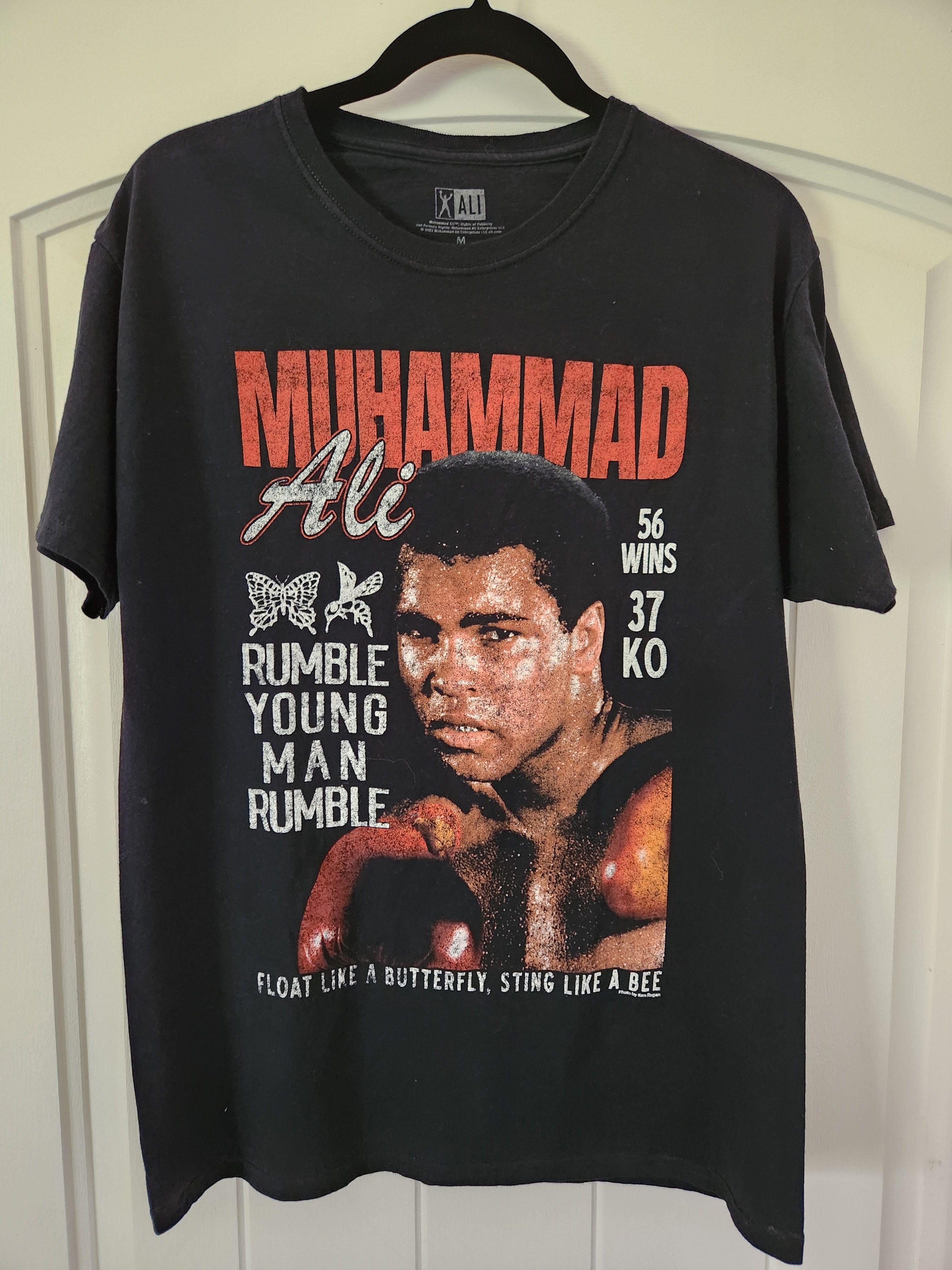 Vintage Vintage Muhammed Ali 100% Cotton Black T-Shirt Size US M / EU 48-50 / 2 - 1 Thumbnail