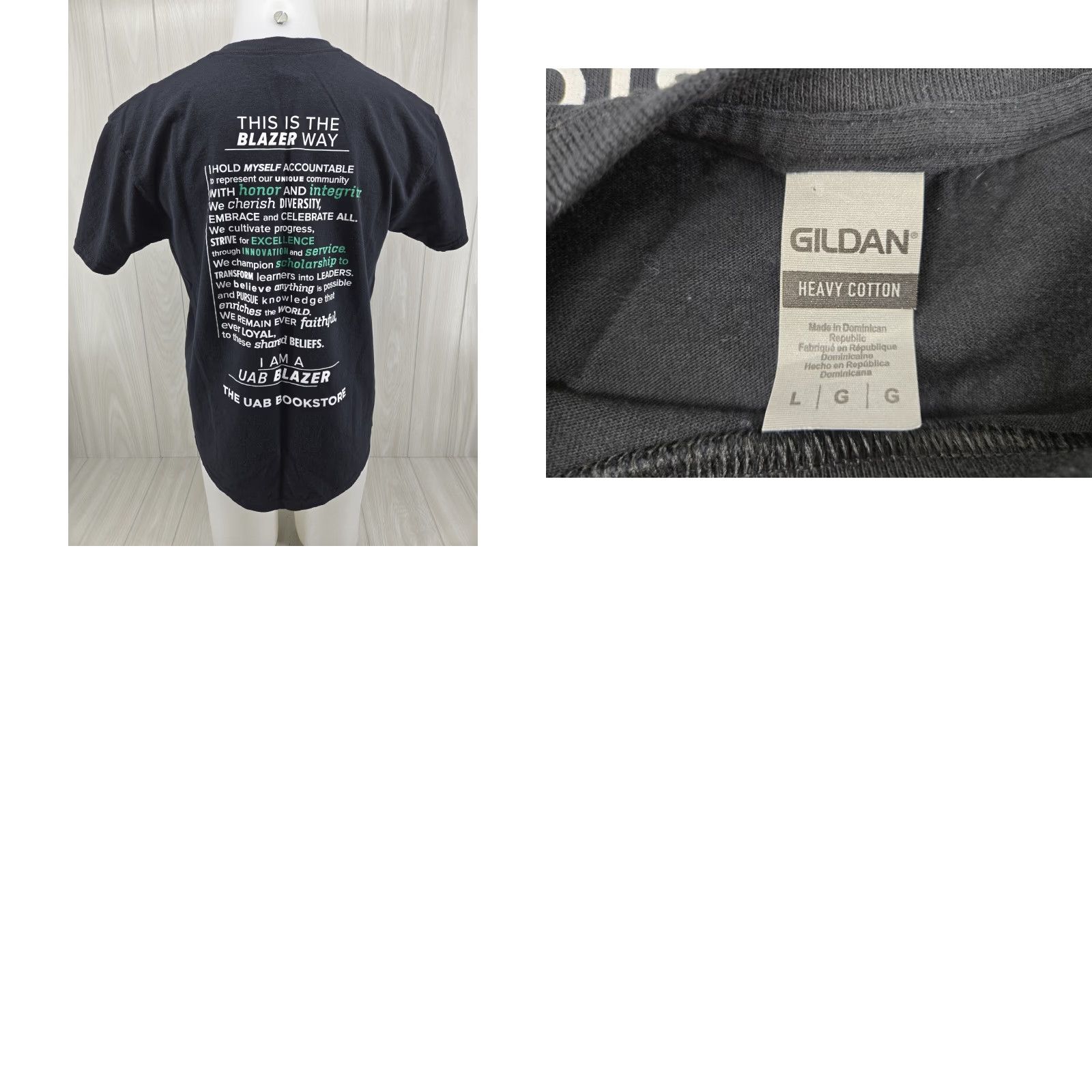 Gildan VINTAGE University of Alabama at Birmingham Blazers Class 2025 Short Sleeve T-Shirt LRG Size US L / EU 52-54 / 3 - 8 Thumbnail