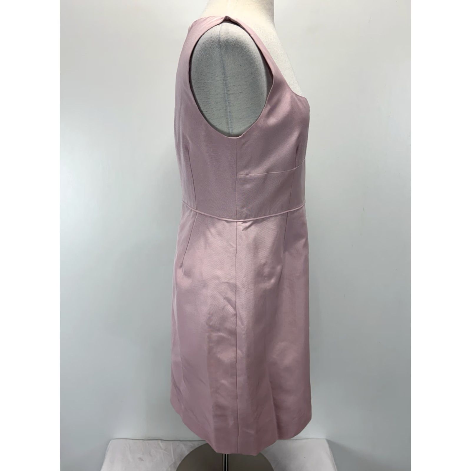 J.Crew J. Crew Mae Dress Women's Dress Size 10 Pink Sweetheart Neckline Knee Length Sleeveless Zip Formal Size L / US 10 / IT 46 - 4 Thumbnail