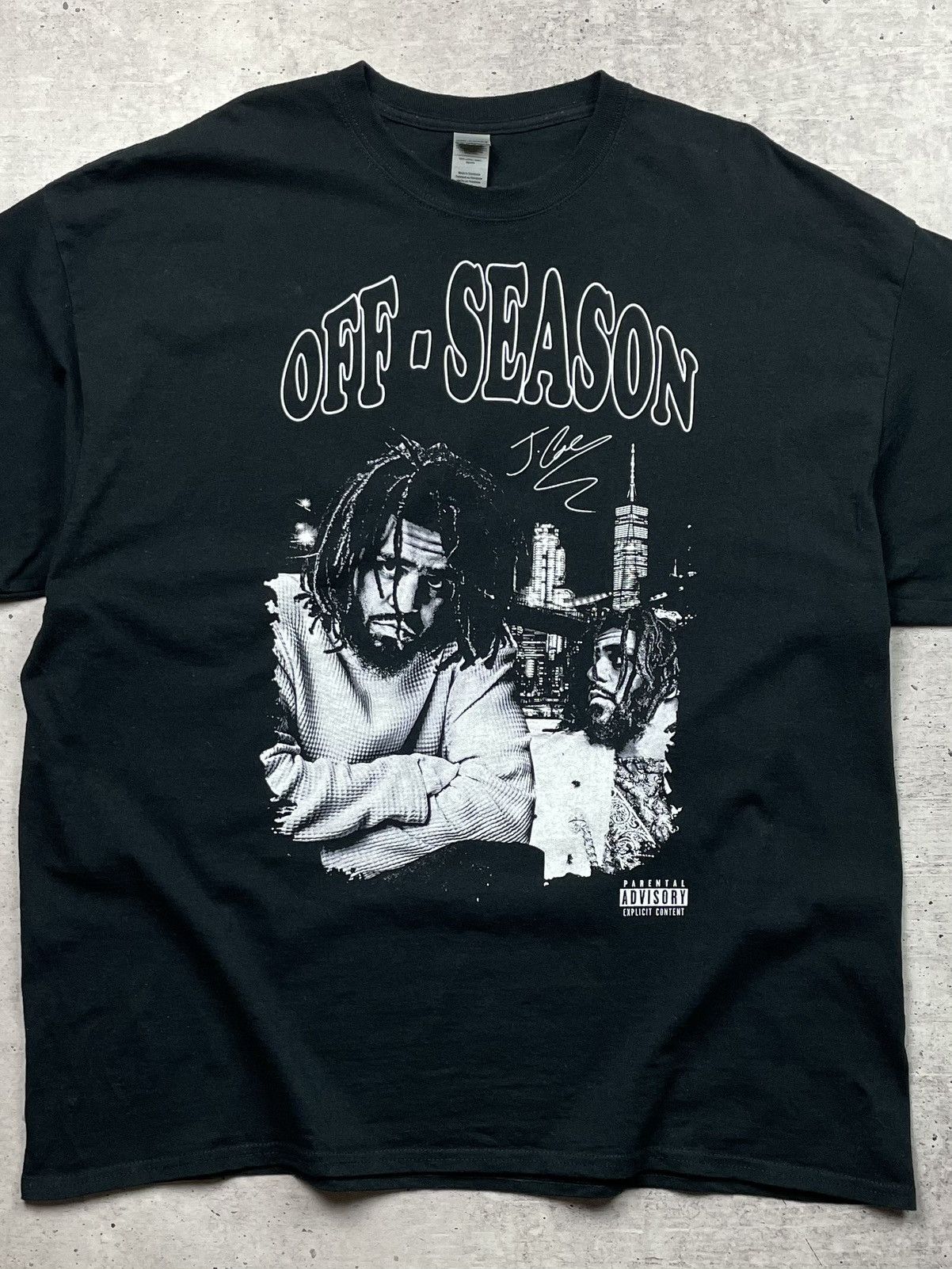 J. Cole × Rap Tees × Vintage Vintage J.Cole off-season Rap Tees Size US XXL / EU 58 / 5 - 2 Thumbnail