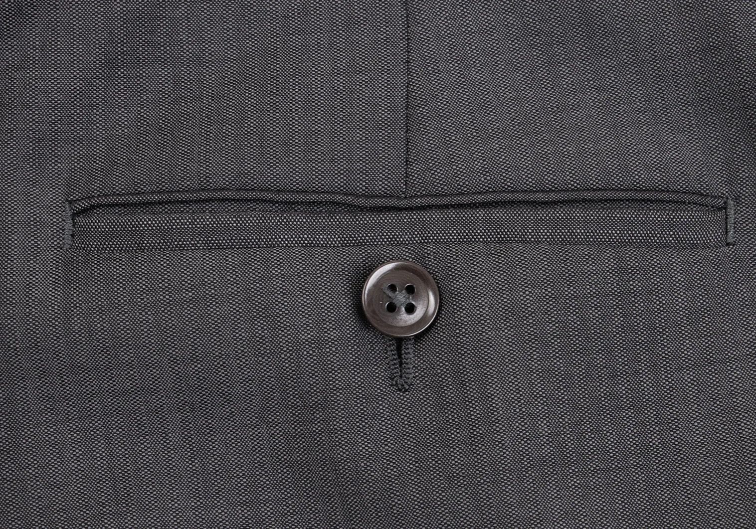 Armani Collezioni Wool Shadow Stripe Pants in Gray, Size 54 Size US 26 / EU 42 - 12 Thumbnail