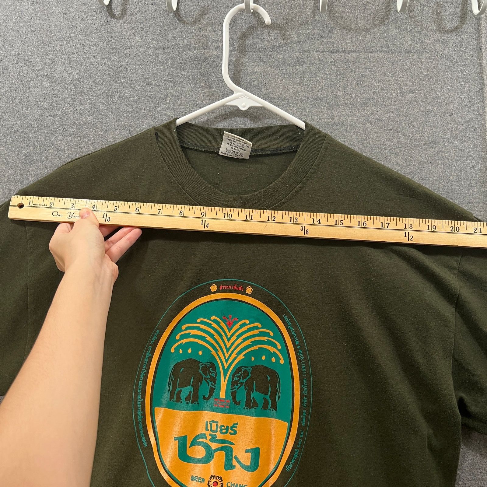 Other Chang Green Cotton Shirt Adult Size Extra Large Size US XL / EU 56 / 4 - 8 Thumbnail