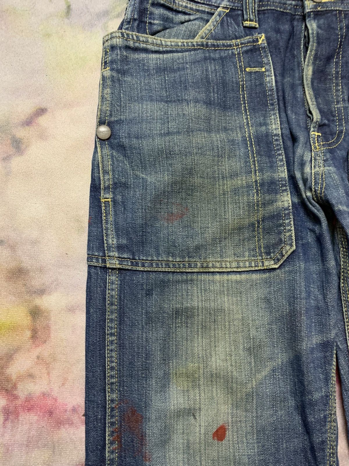 Sassafras Sassafras Union Special Leaf Washed Denim Size US 31 - 4 Thumbnail