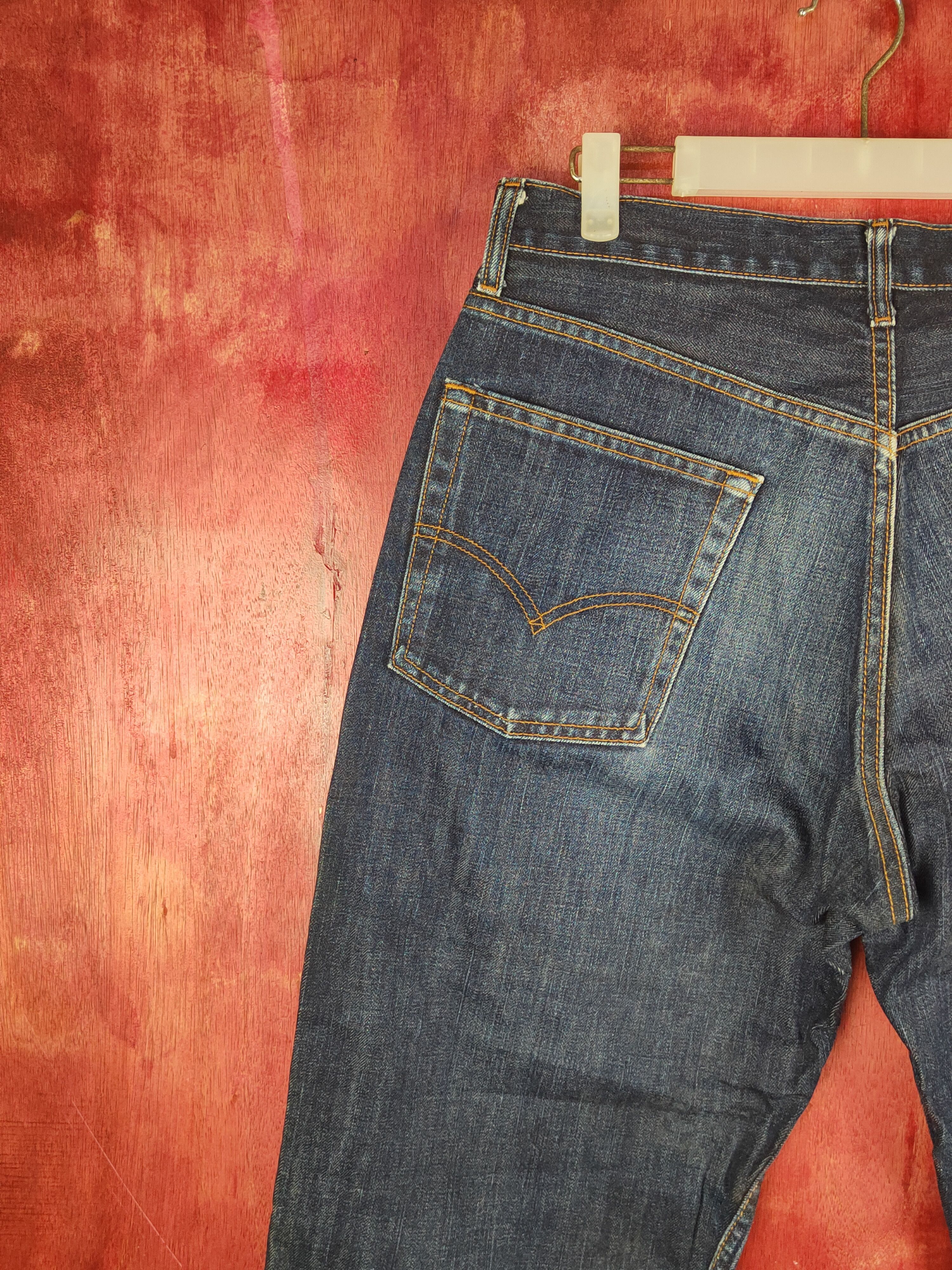 Levi's Levi's Dark Blue Distressed Ripped Jeans #S1882 Size US 31 - 10 Thumbnail