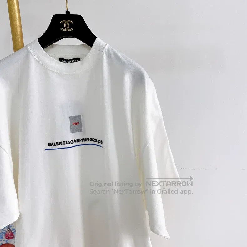 Balenciaga Balenciaga White T-Shirt Size US M / EU 48-50 / 2 - 4 Thumbnail