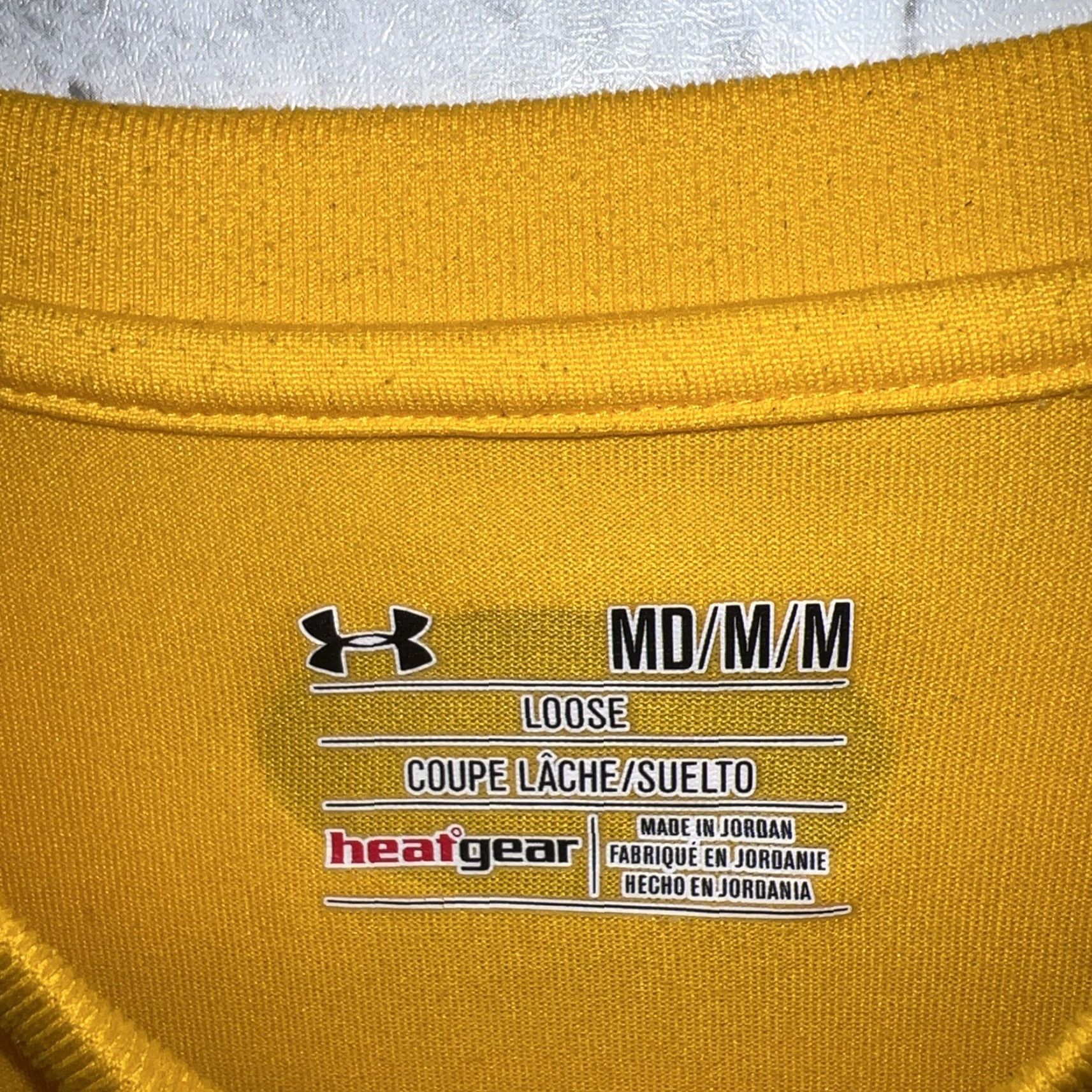 Under Armour Under Armour HeatGear Yellow T-Shirt Mens M Size US M / EU 48-50 / 2 - 3 Thumbnail