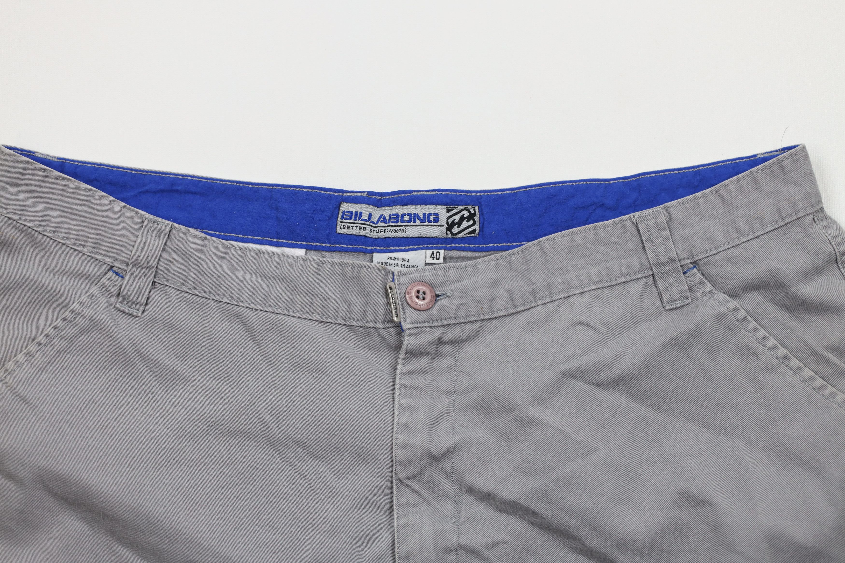 Billabong × Vintage Vintage 90s Y2K Billabong Surfing Baggy Cargo Shorts Gray Size US 40 / EU 56 - 2 Thumbnail