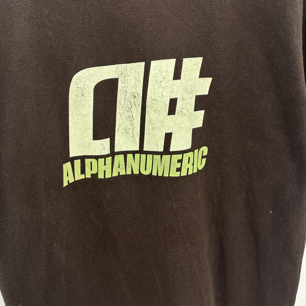 Alphanumeric Vintage 90s Alpha Numeric Clothing OG logo tee y2k washed Size US L / EU 52-54 / 3 - 4 Thumbnail