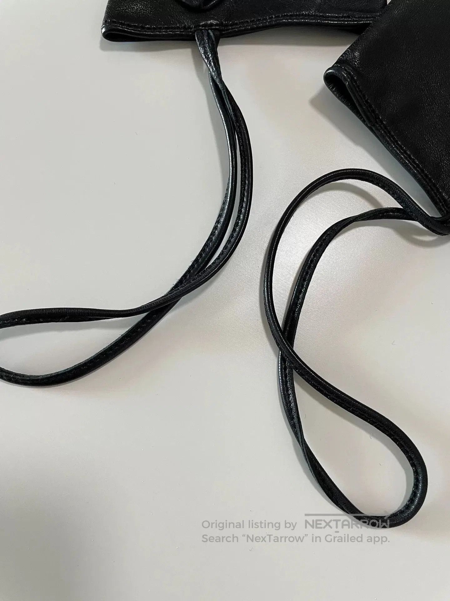 Yohji Yamamoto Yohji Yamamoto Black Leather Gloves. Size ONE SIZE - 4 Thumbnail