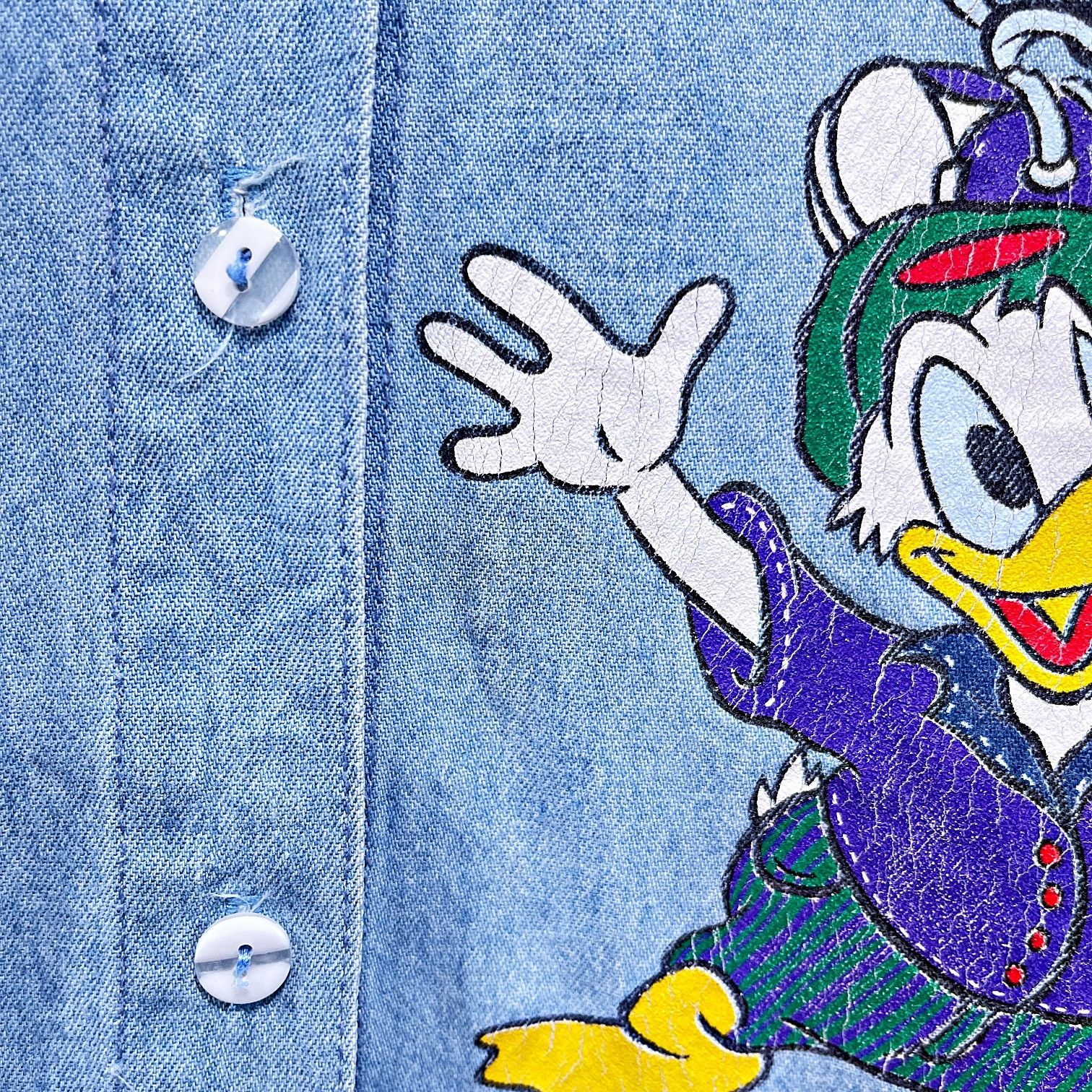Disney Disney Mickey Mouse 90s Graphic Denim Shirt Jerry Leigh M Size M / US 6-8 / IT 42-44 - 4 Thumbnail