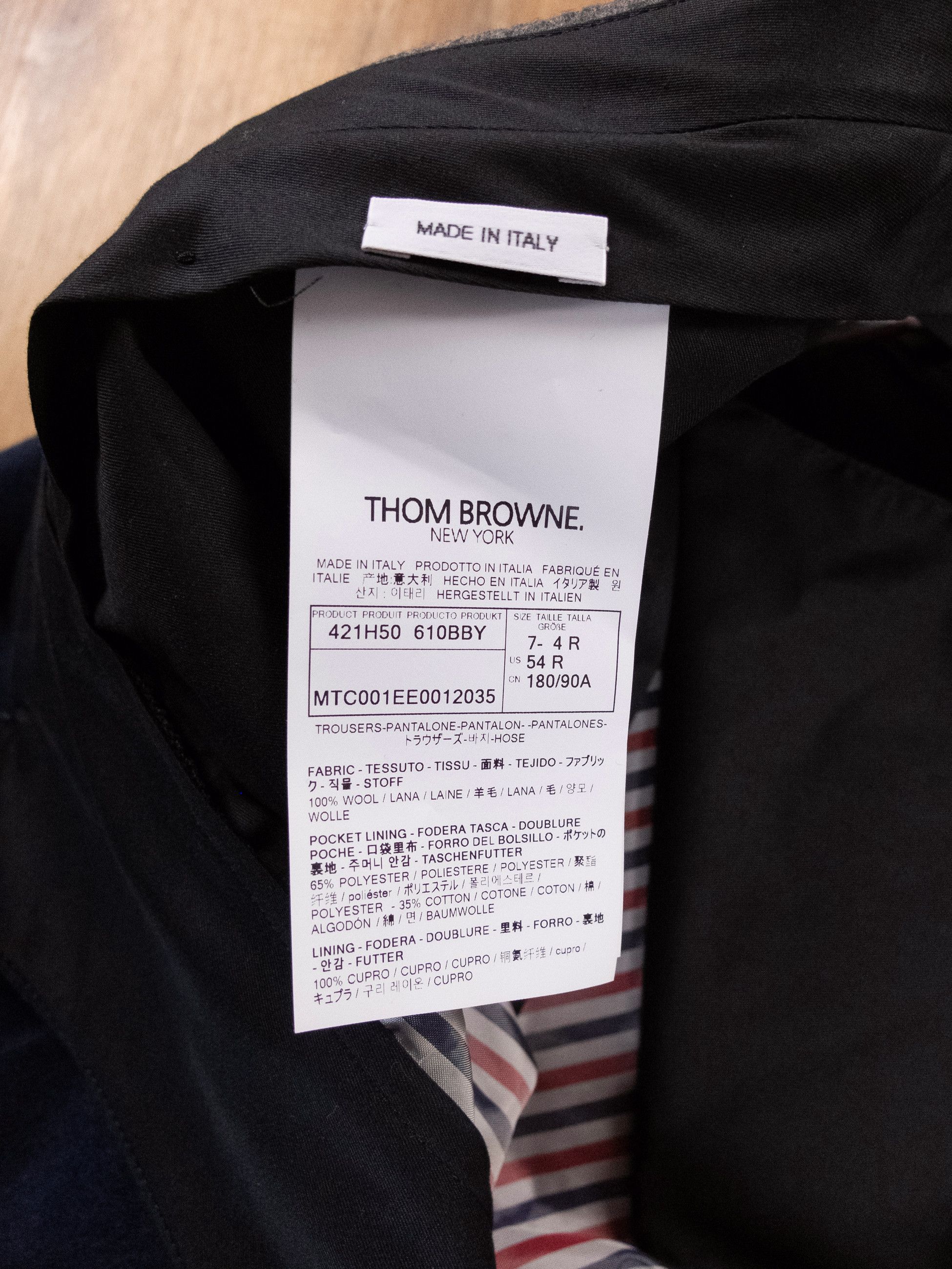 Thom Browne THOM BROWNE blue navy flannel wool pants trousers 4 XL Size US 36 / EU 52 - 10 Thumbnail