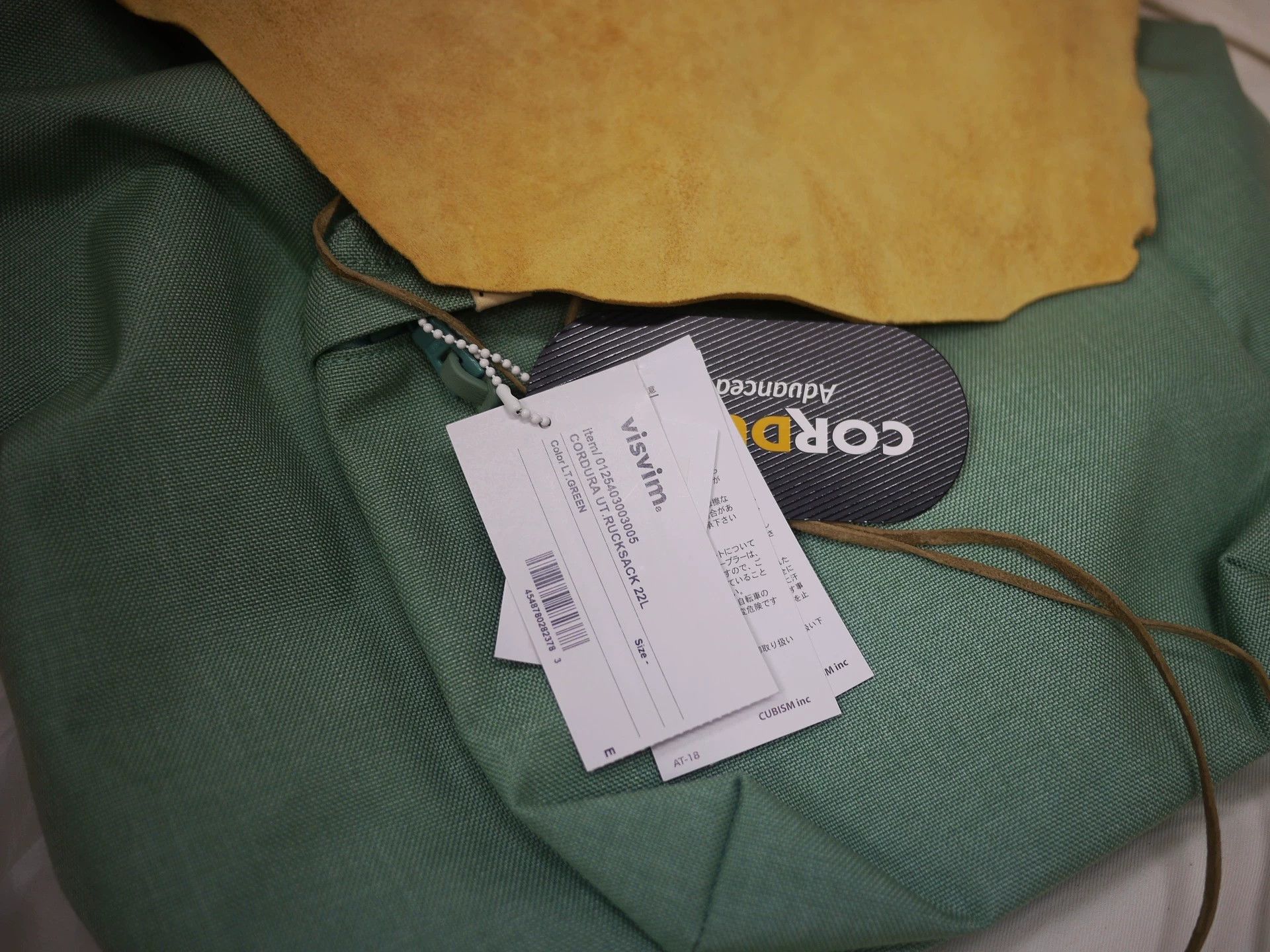 Visvim VISVIM 25SS CORDURA UT.RUCKSACK 22L LT.GREEN Deer Skin Size ONE SIZE - 8 Thumbnail