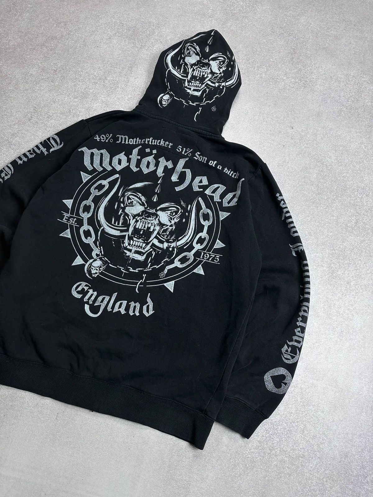 Band Tees Vintage Motorhead England Boxy Zip Hoodie M Size US M / EU 48-50 / 2 - 2 Thumbnail
