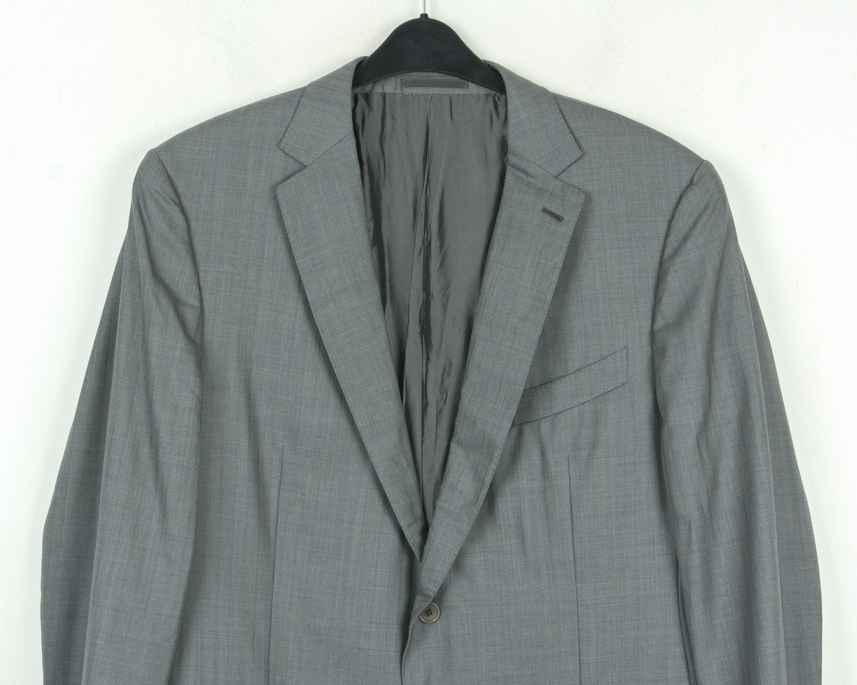 Ermenegildo Zegna Blazer Trofeo 600 Pinstriped US 44R Suit Jacket Silk Coat XL Size 44R - 2 Thumbnail