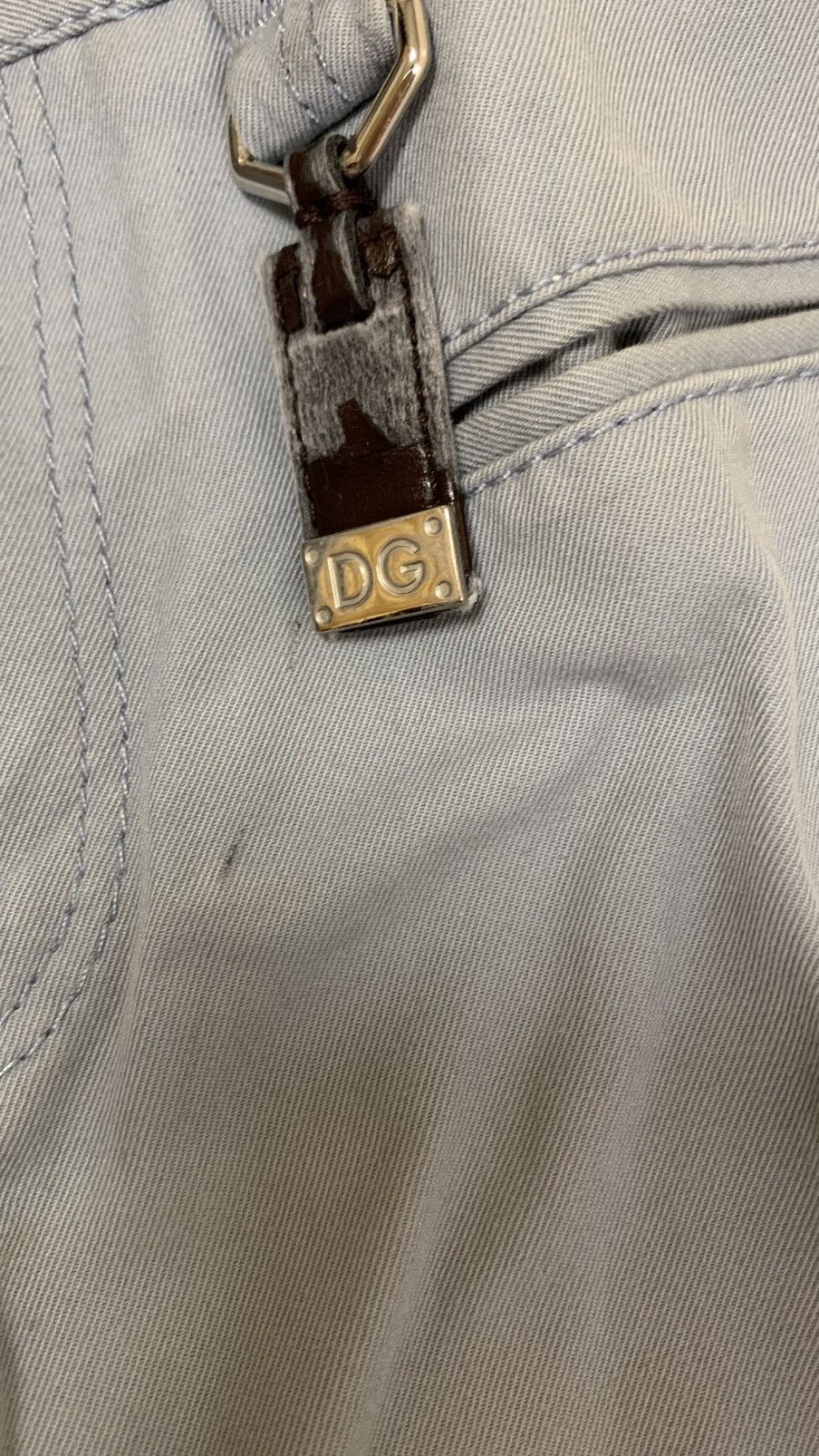 Dolce & Gabbana Dolce&Gabbana Baby Blue Low Rise Pants Trousers Size US 28 / EU 44 - 6 Thumbnail