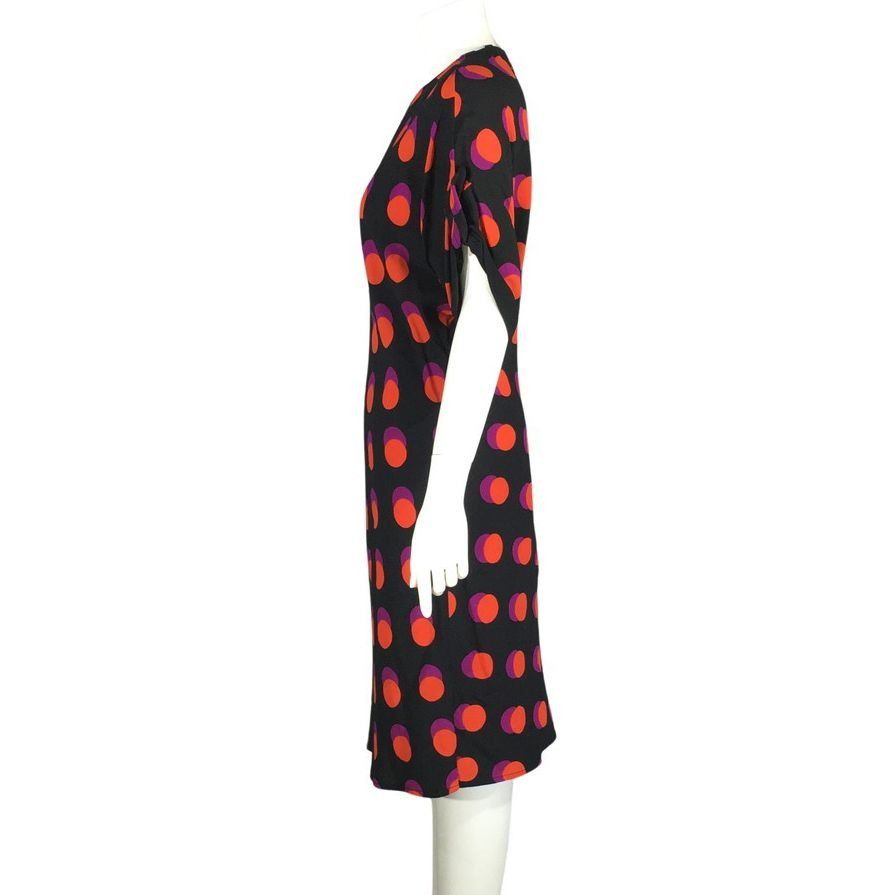 Louis Vuitton Louis Vuitton 2015 Polka Dot Black Silk Dress Knee-Length Dr Size XXS / US 00 / IT 34 - 2 Thumbnail