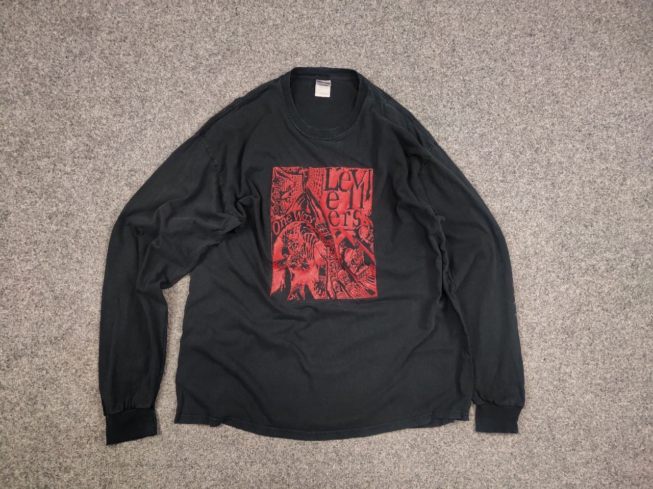 Band Tees Vintage 90's The Levellers One Way Band Long sleeve T-Shirt Size US XL / EU 56 / 4 - 13 Thumbnail