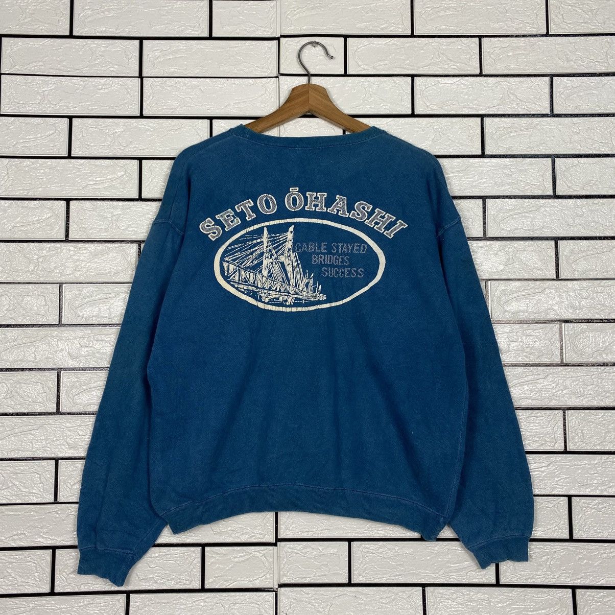 Japanese Brand 📌Vintage Sweatshirt Seto Ohashi Big Logo Issey Miyake Size US M / EU 48-50 / 2 - 1 Thumbnail
