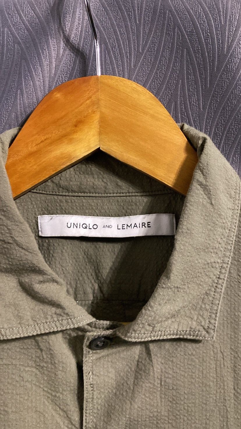 Lemaire × Uniqlo × Vintage UNIQLO AND LEMAIRE SHIRT BUTTON UP OLIVE GREEN SMALL Size US S / EU 44-46 / 1 - 5 Thumbnail