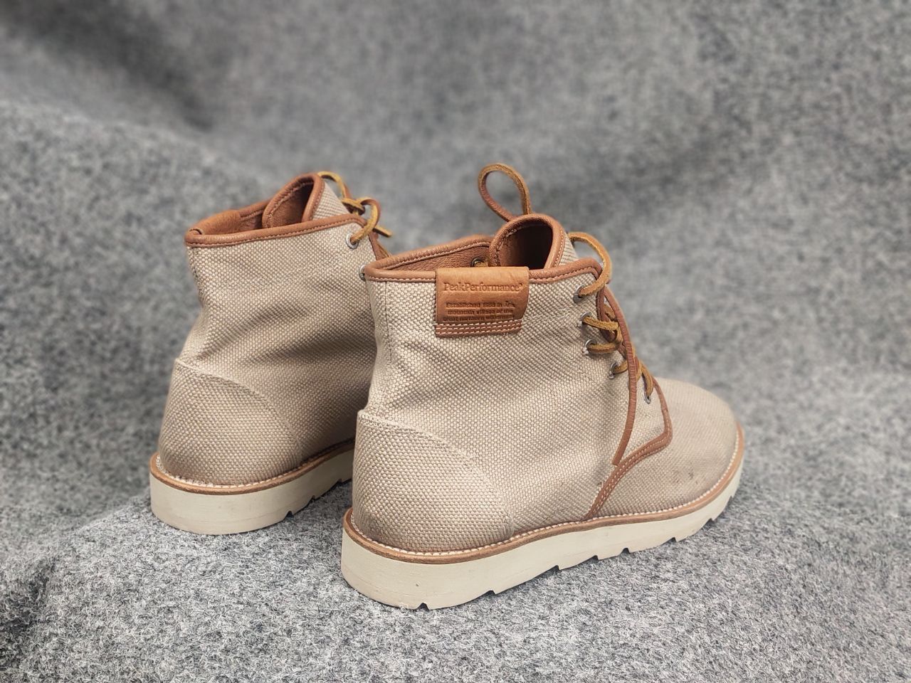 Peak Performance Peak Performance Canvas High-Top Flat Lace up Boots Shoes Size US 9 / EU 42 - 13 Thumbnail