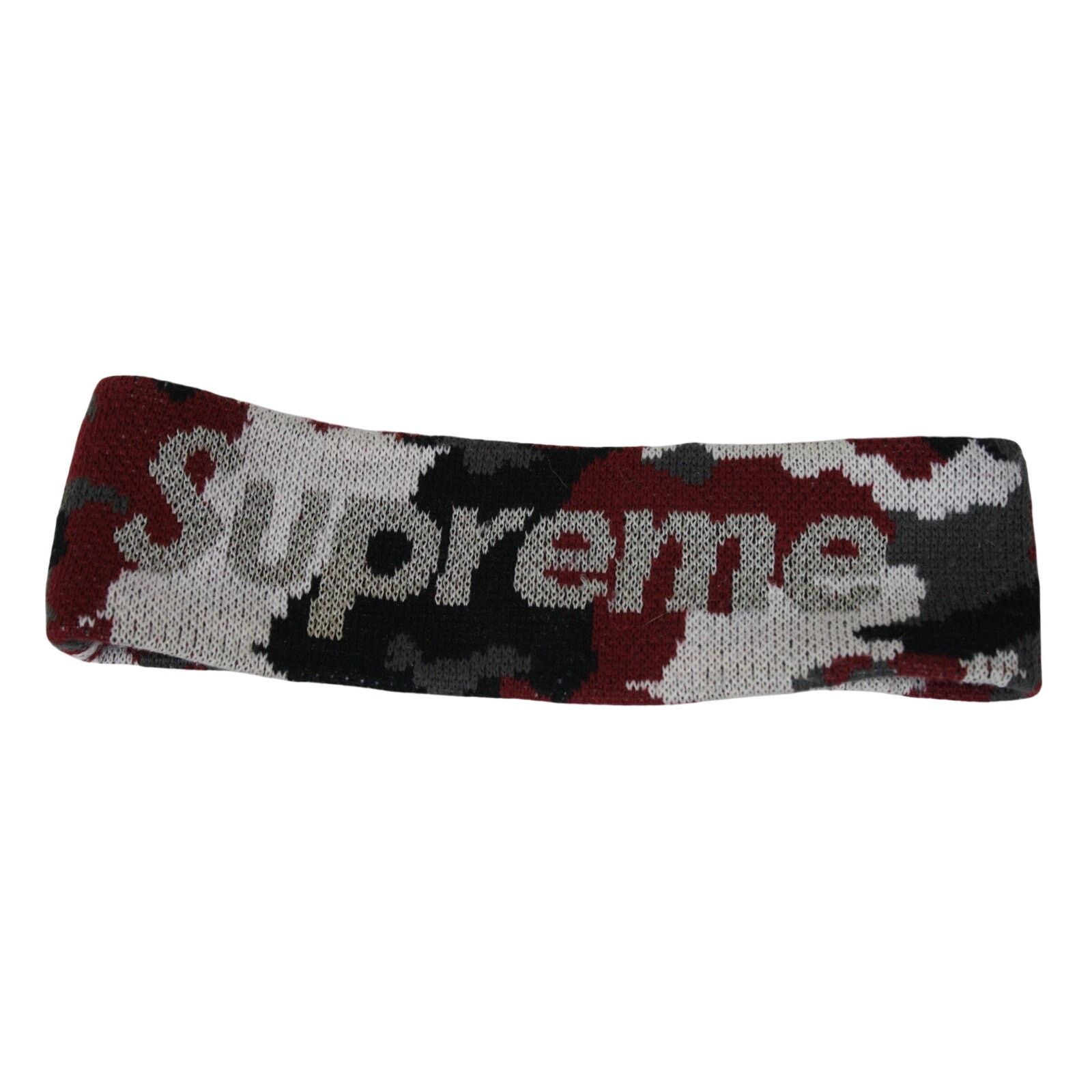Supreme Supreme New Era FW17 Reflective Logo Red Camo Headband Size ONE SIZE - 1 Thumbnail