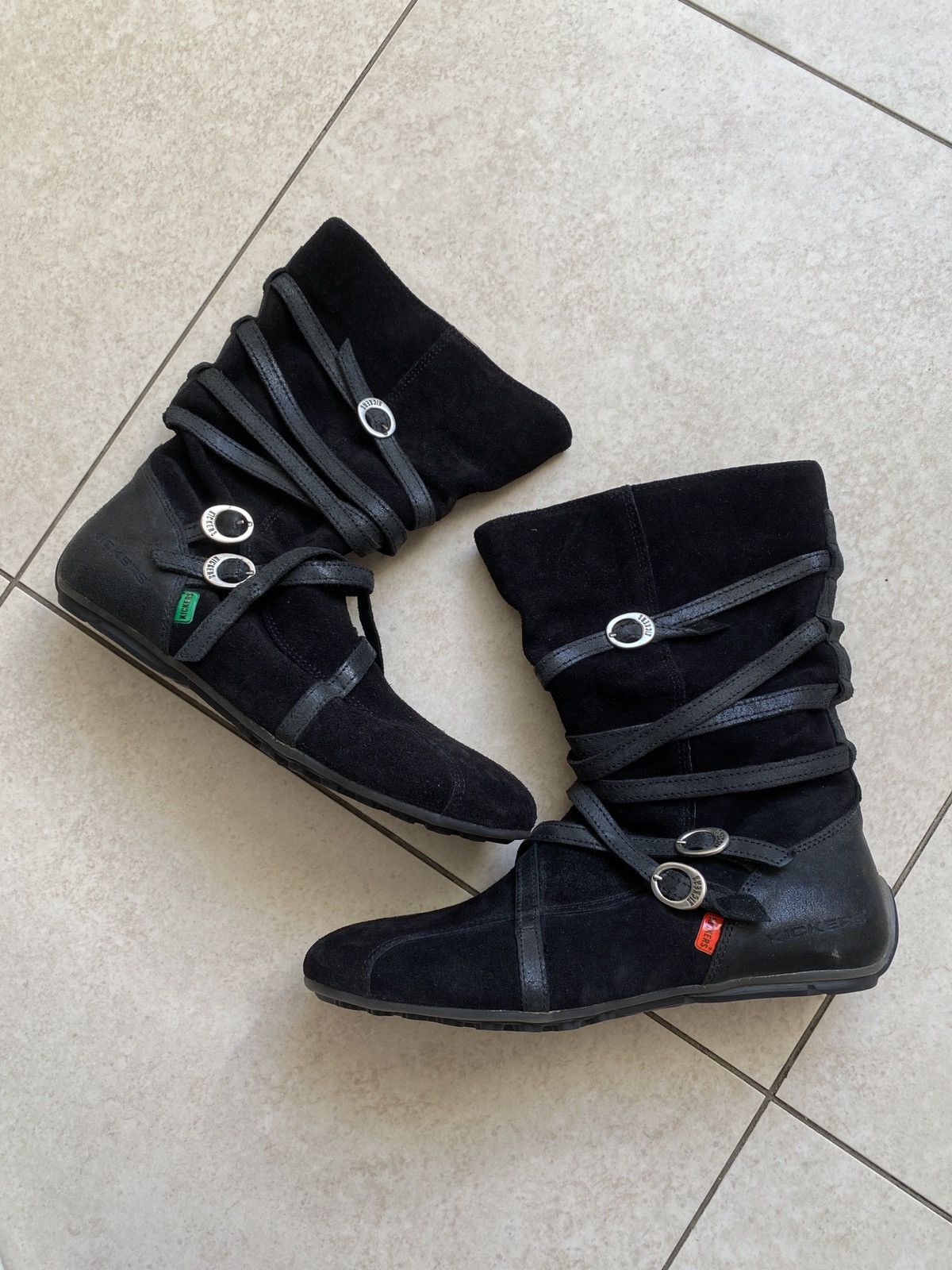 Kickers Vintage y2k Kickers Suede Lace Up Boxing Wrestling Sneakers Size US 8 / IT 38 - 1 Thumbnail