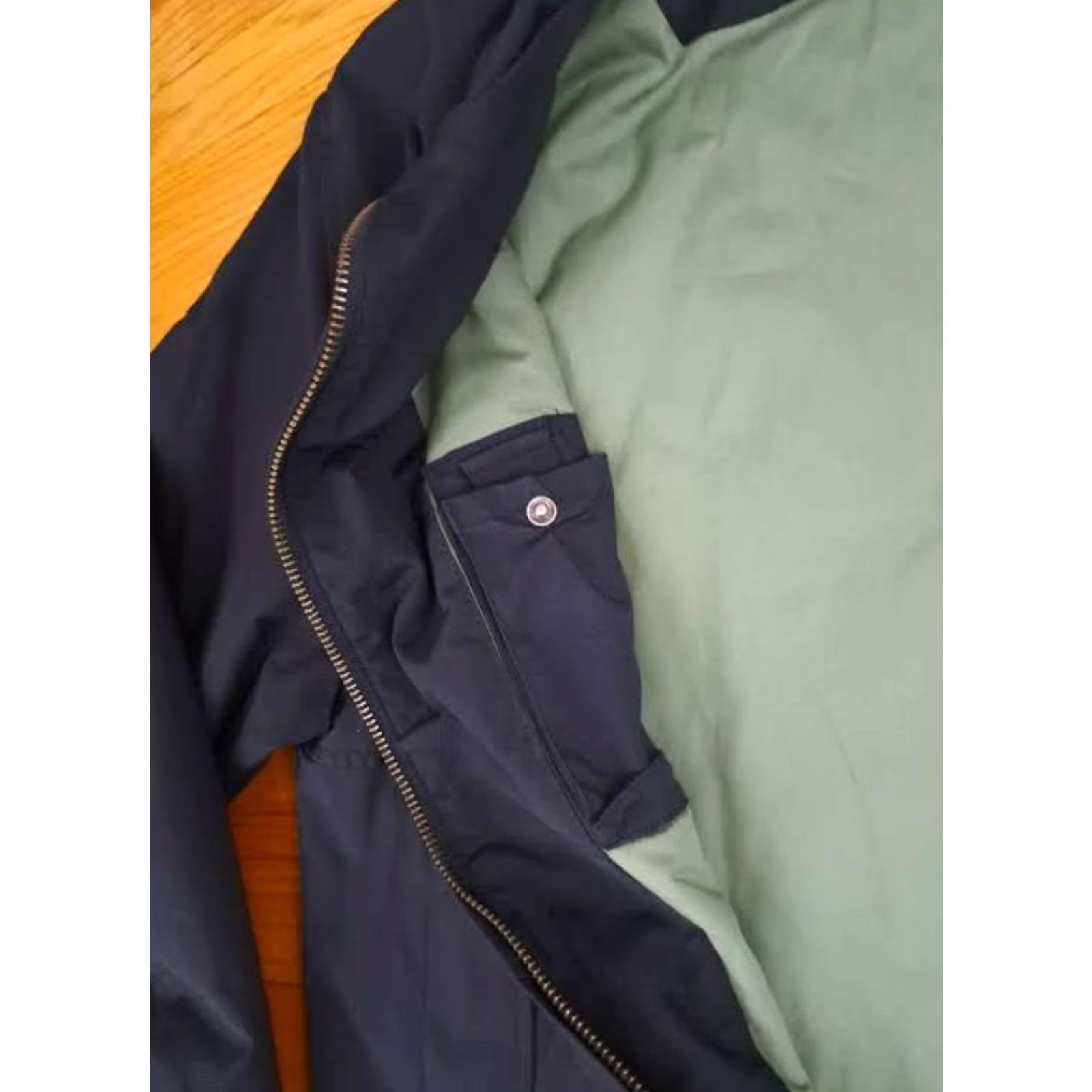 Gap Gap Jacket Bomber Jacket Men XL Navy Lightly Insulated Pockets Zip Spring Canvas Cotton-Nylon Classic Casual Fashion Size US XL / EU 56 / 4 - 5 Thumbnail