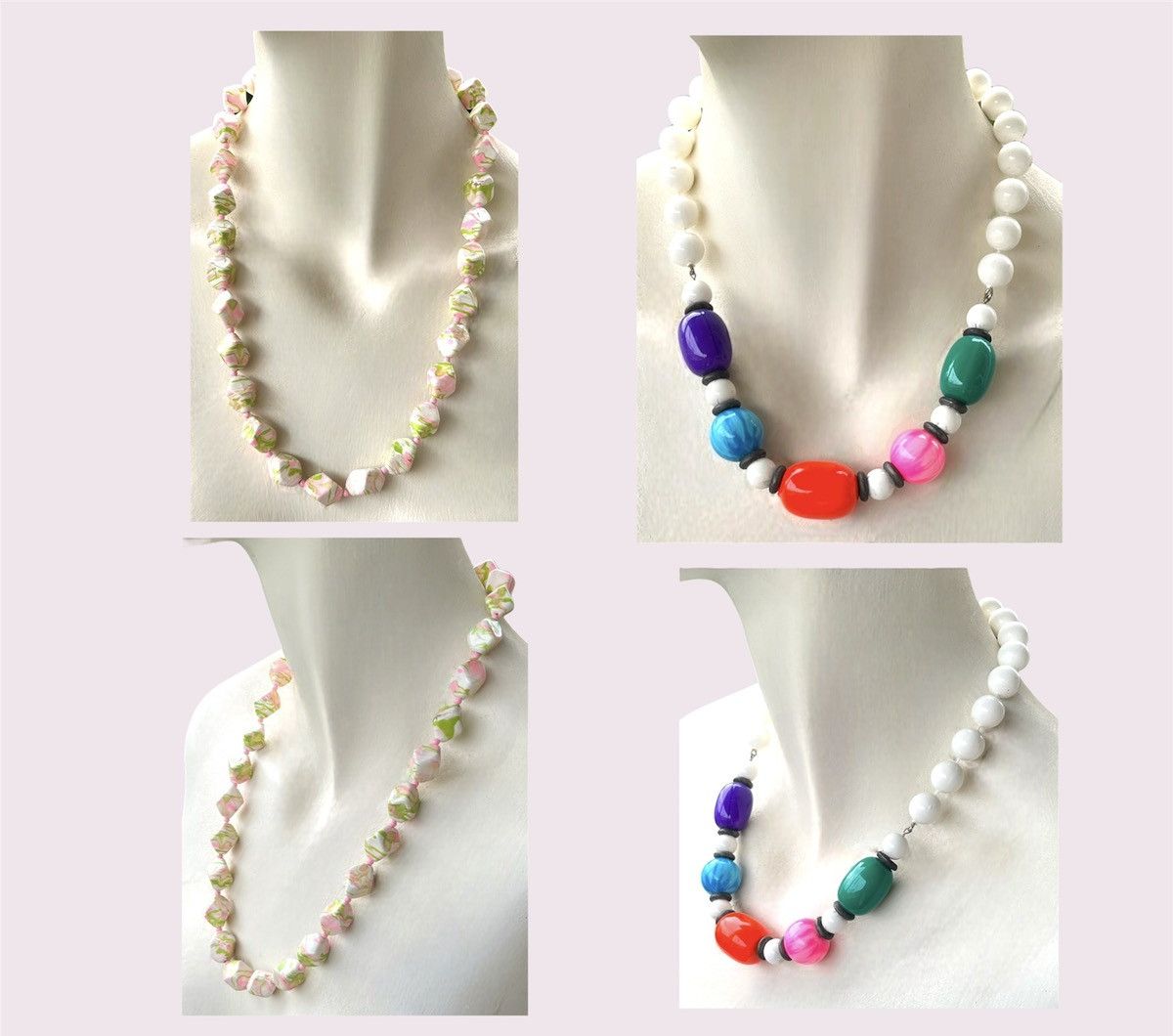 Vintage Vintage Necklaces Beaded Chunky Jewelry Lot Size ONE SIZE - 3 Thumbnail