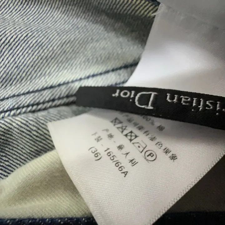 Dior Dior Women's Straight Denim Pants with Logo Detail 0079-250 Size 35" - 6 Thumbnail
