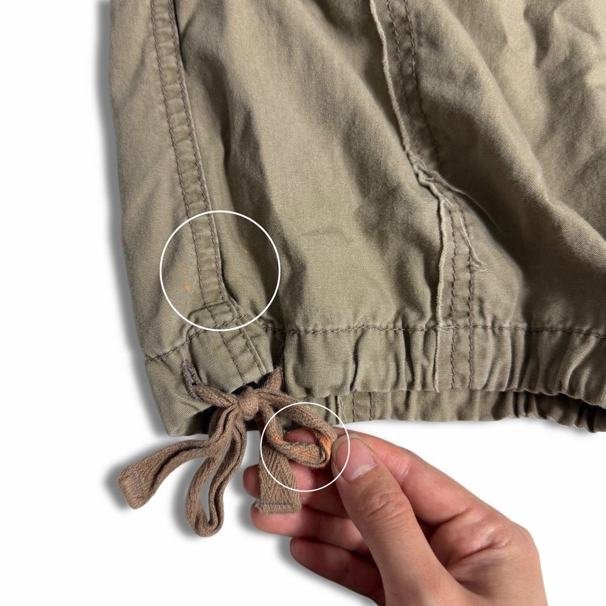 Other Y2K Delia’s Khaki Cargo Capri Pants w/ Ruffle Pocket Detail Size 30" / US 8 / IT 44 - 8 Thumbnail