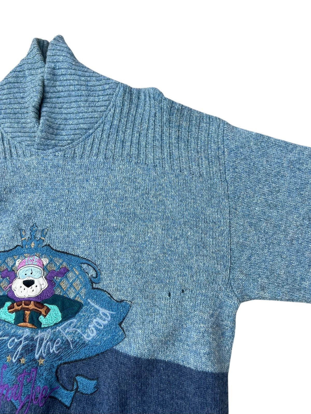 Iceberg Vintage 80s 90s Iceberg Sport King Of The Road Wool Knitwear Size US M / EU 48-50 / 2 - 12 Thumbnail