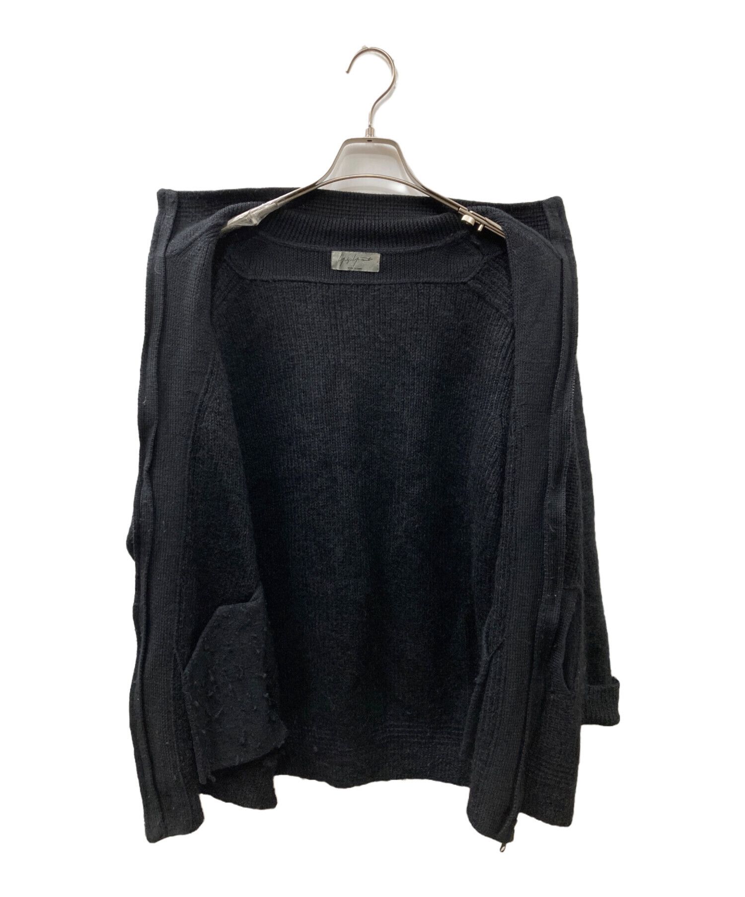 Yohji Yamamoto Yohji Yamamoto pour homme Wool nylon knit zip jacket Size US L / EU 52-54 / 3 - 7 Thumbnail