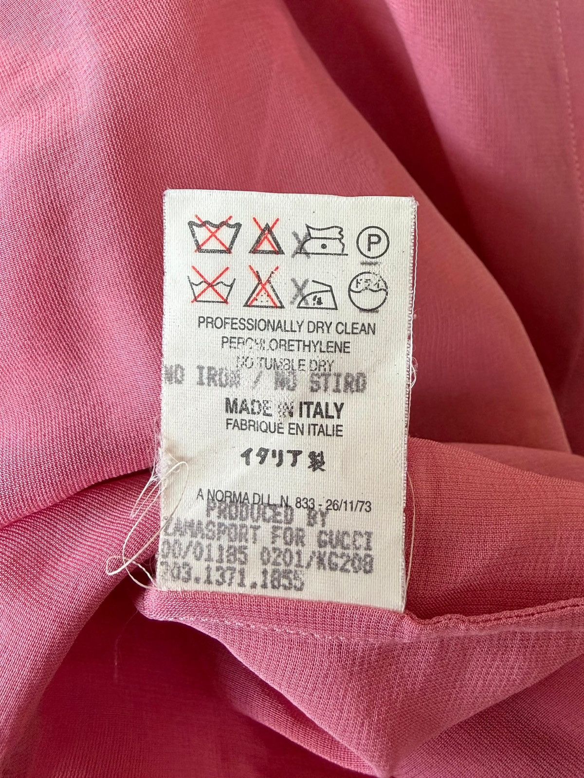 Gucci Gucci by Tom Ford SS2000 Pink Ruffled Long Sleeve Size XS / US 0-2 / IT 36-38 - 9 Thumbnail