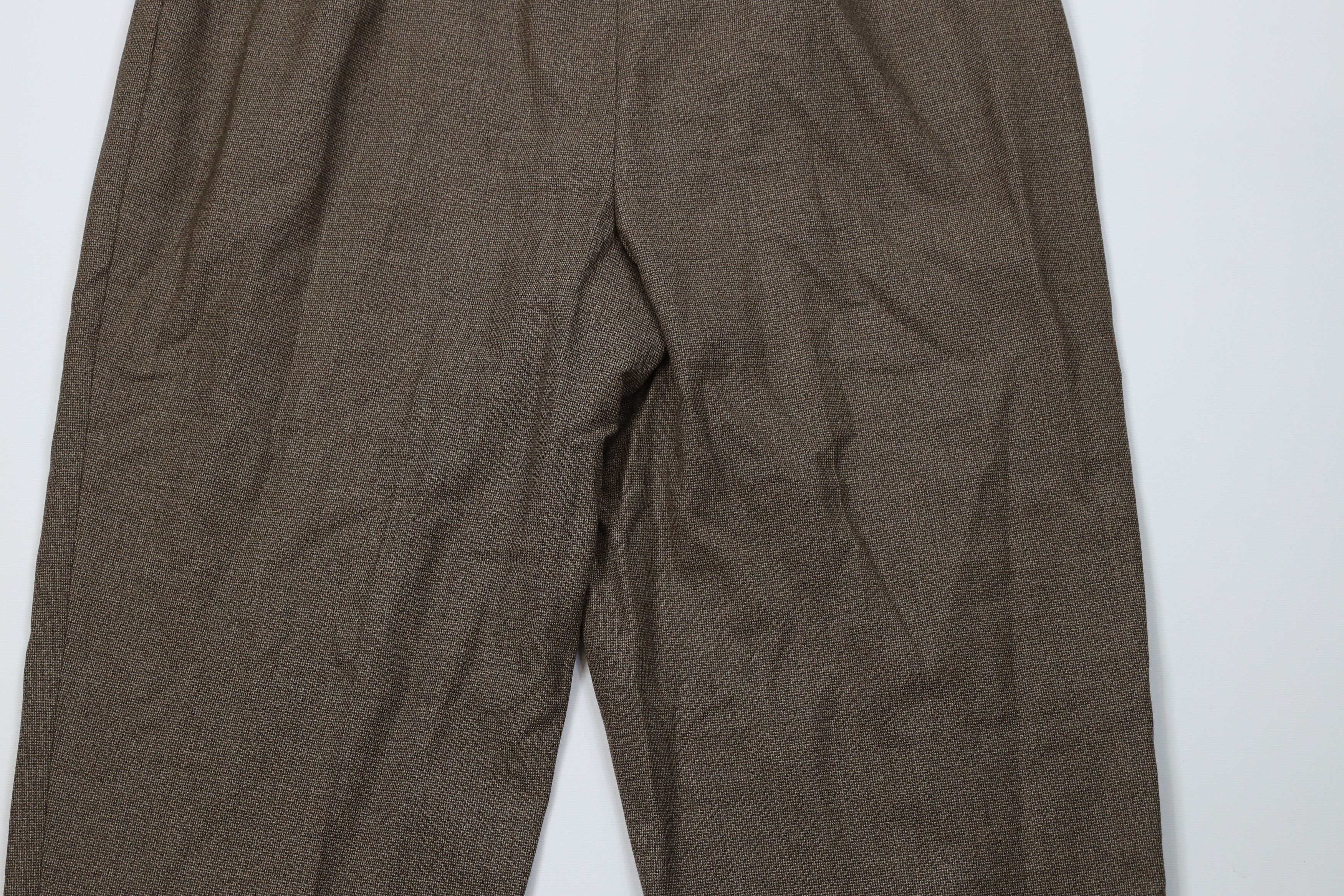 Ermenegildo Zegna Vintage Ermenegildo Zegna Wool Knit Chino Pants Brown Size 38" / US 16 / IT 52 - 11 Thumbnail