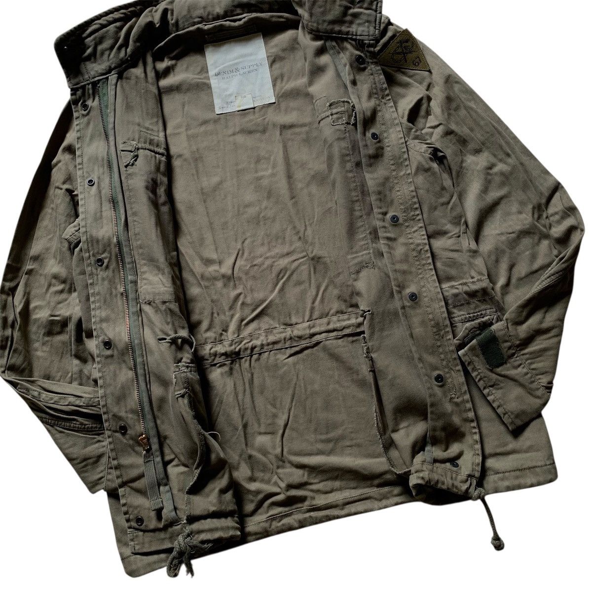 Vintage Denim & Supply Ralph Lauren M65 Hidden Hoodie Bono Lgb Style Size US L / EU 52-54 / 3 - 4 Thumbnail