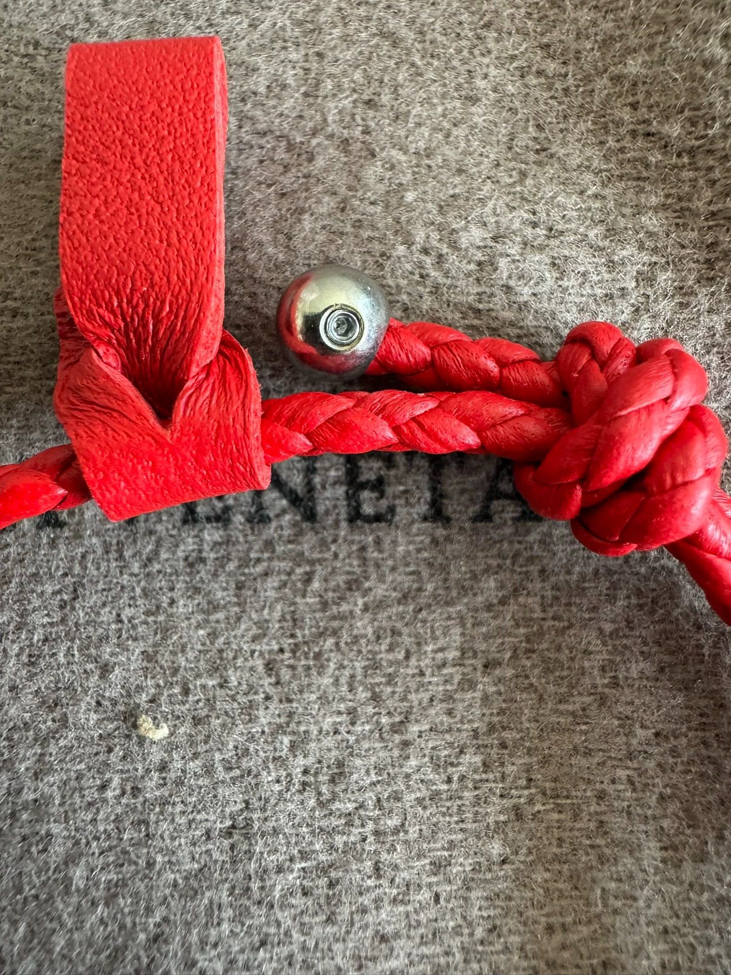 Bottega Veneta BV red unisex new with tags bracelet Size ONE SIZE - 5 Thumbnail