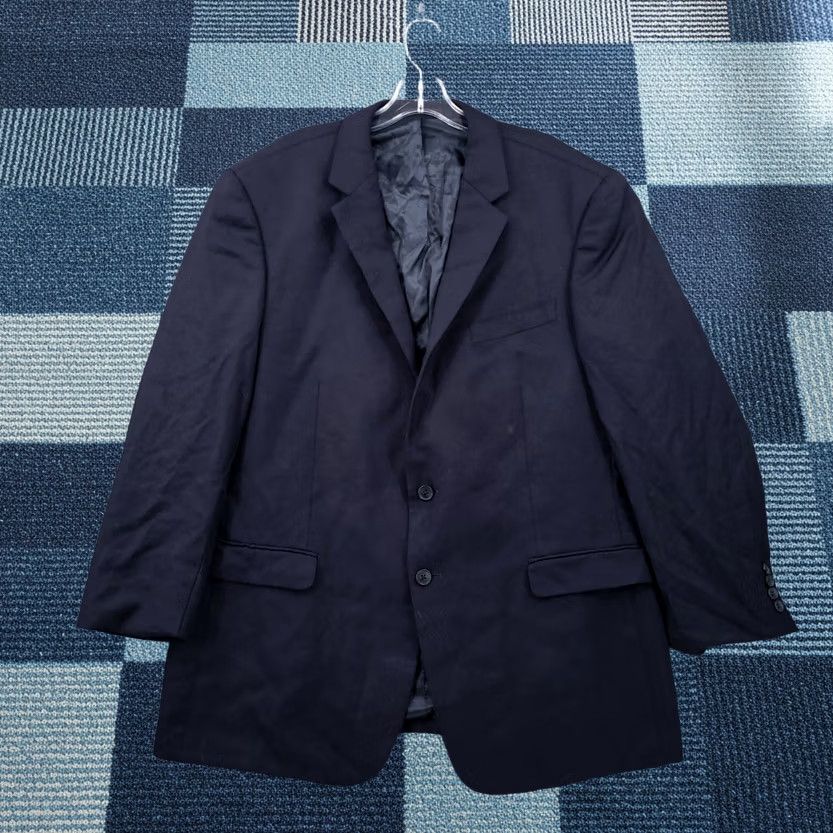 Kenneth Cole Kenneth Cole Suit Jacket Mens 46 Regular Blue Formal Two-Button Long Sleeve Wool Jacket/Coat Regular Size 46 Blue Wool Mens Size US XXL / EU 58 / 5 - 1 Thumbnail