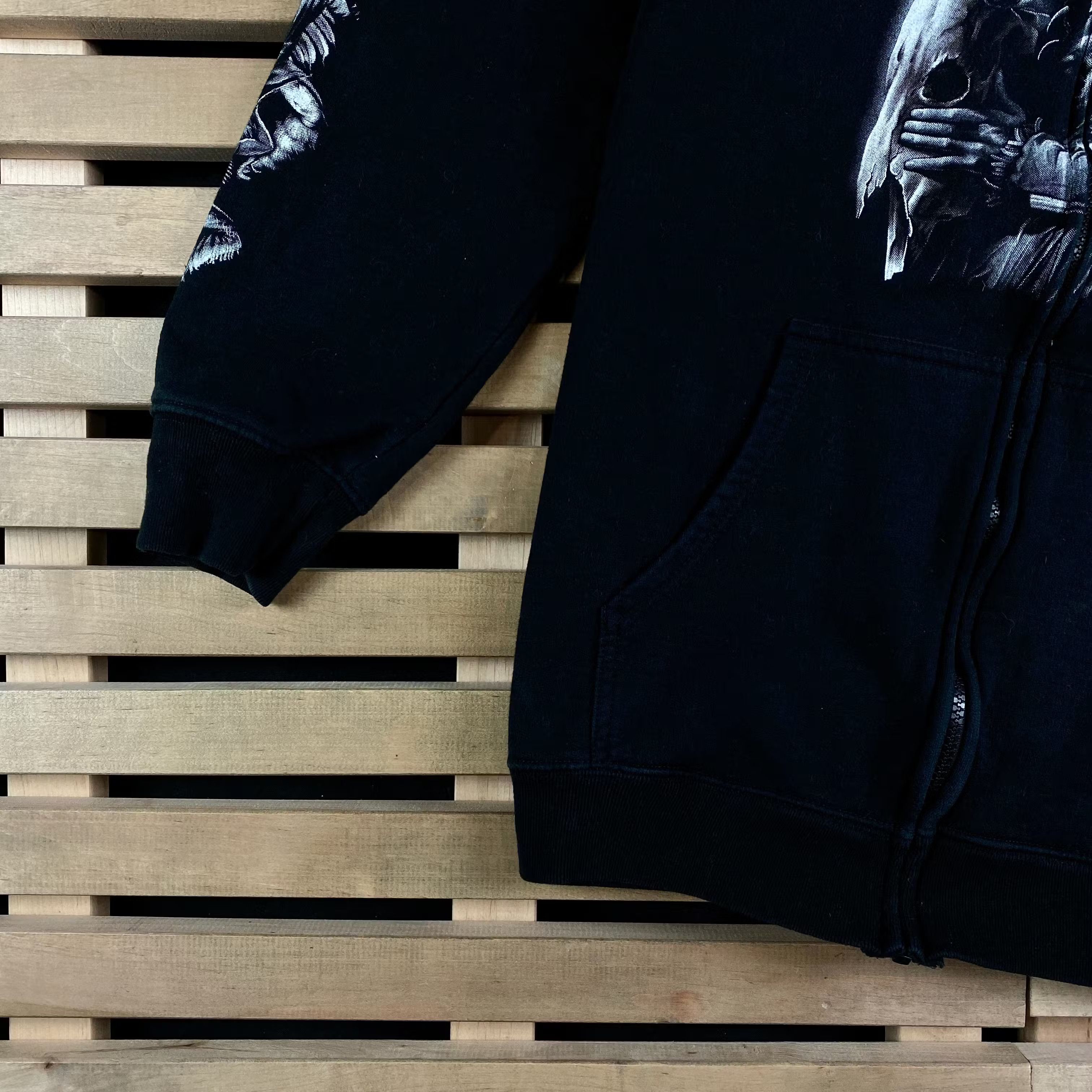 Band Tees × Vintage Mens Vintage Hoodies Rock Wild Size L Size US L / EU 52-54 / 3 - 3 Thumbnail