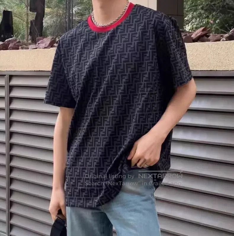 Fendi Fendi Black classic double F all-over printed cotton crew- Size US S / EU 44-46 / 1 - 7 Thumbnail