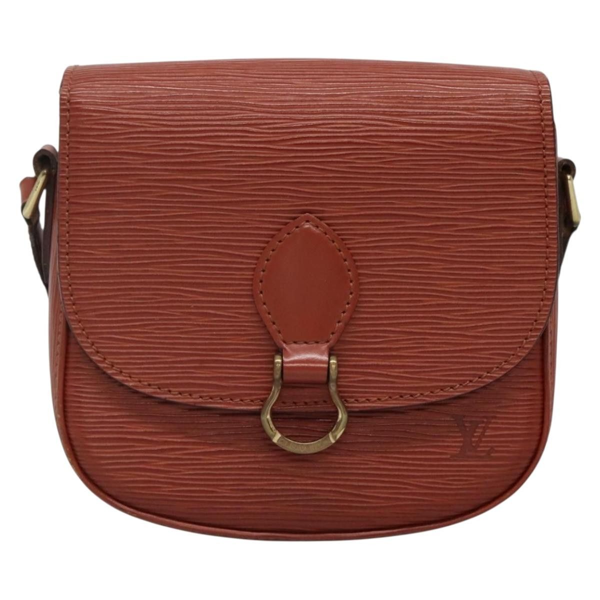 Louis Vuitton LOUIS VUITTON Epi Saint Cloud PM Shoulder Bag Brown M52213 Size ONE SIZE - 2 Thumbnail