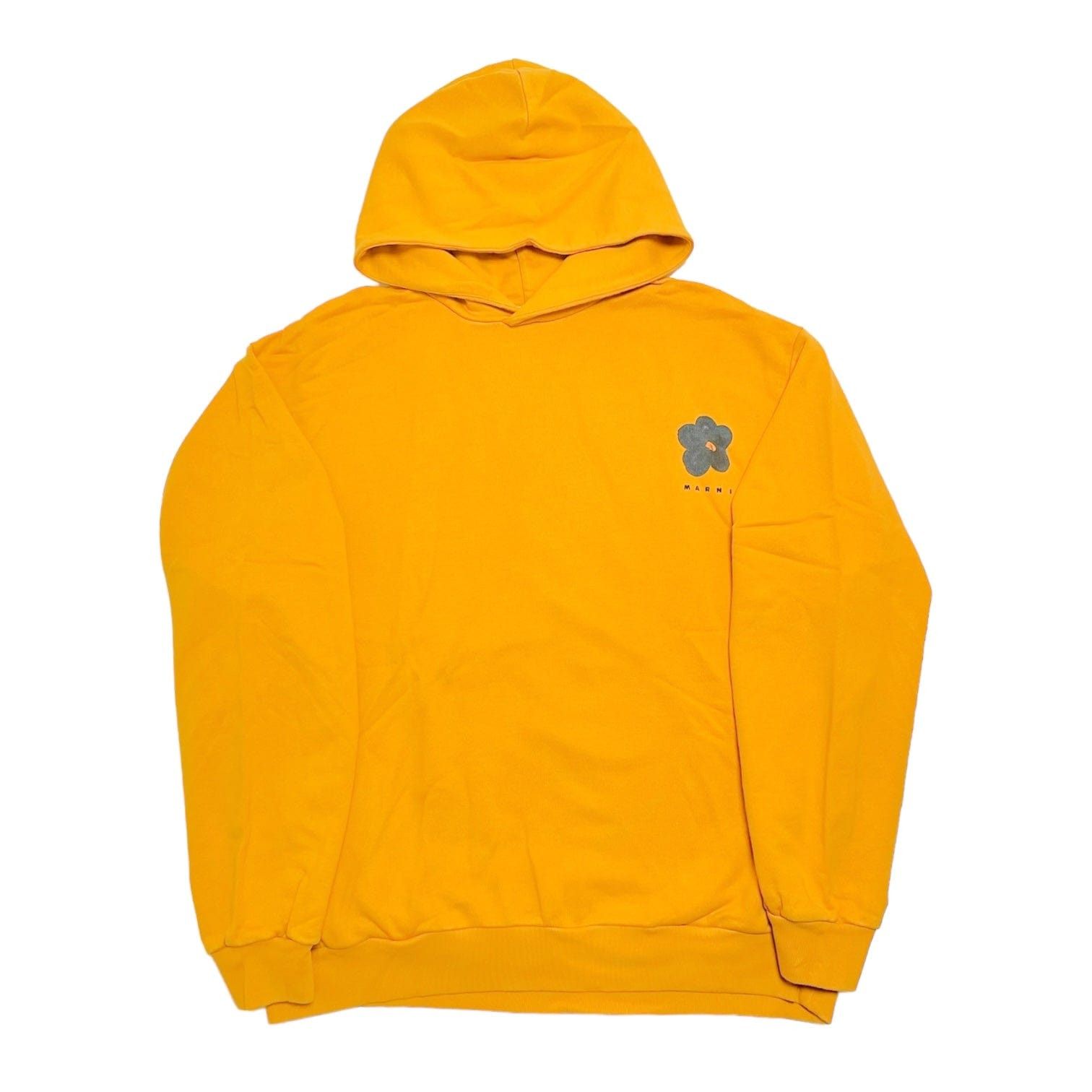 Marni Black Daisy Hooded Sweatshirt Gold Size US L / EU 52-54 / 3 - 1 Thumbnail