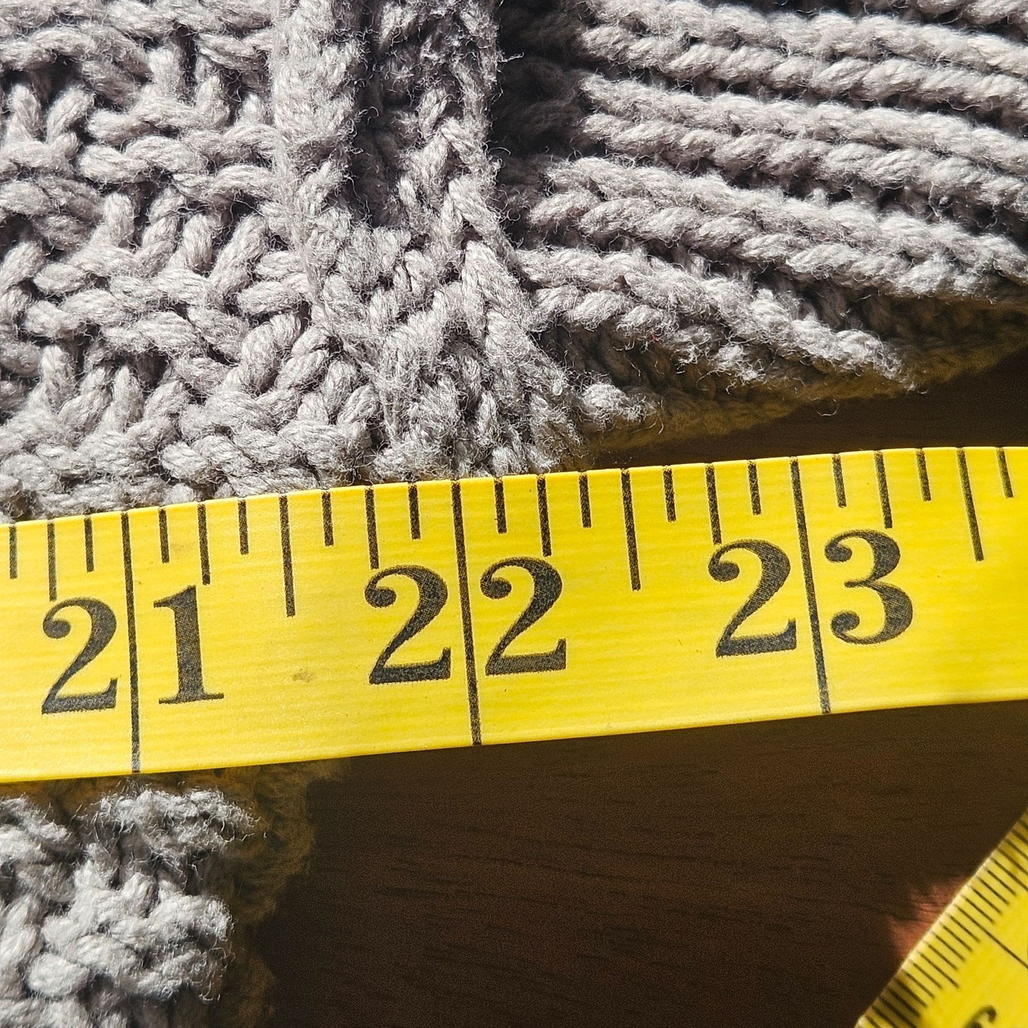 Aeropostale Aeropostale Crop Chunky Cable Sweater Gray L Academia Cozy Size L / US 10 / IT 46 - 12 Thumbnail