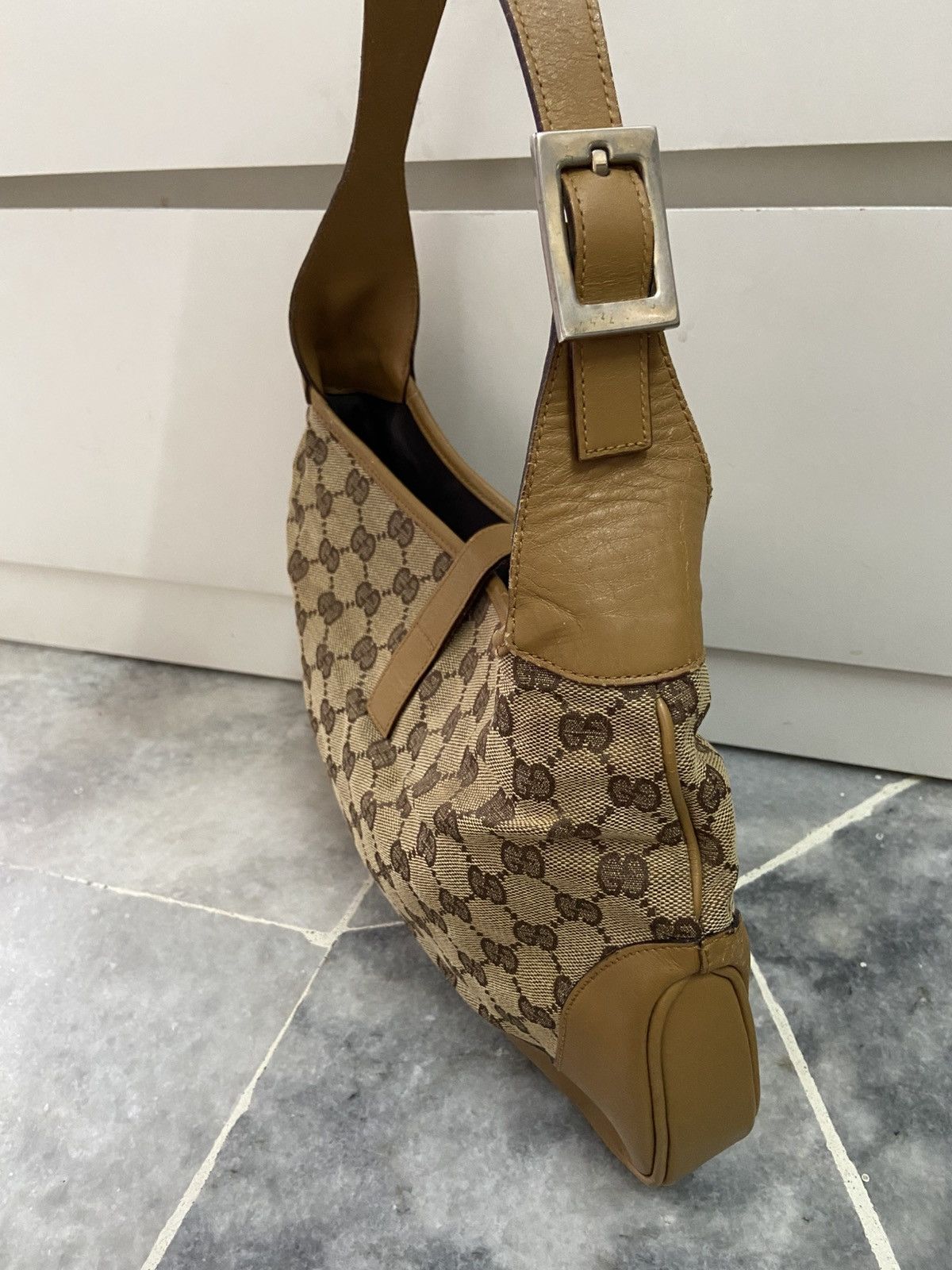 Gucci Gucci Gucci Vintage Jackie Bag in Brown Canvas and Leather Size ONE SIZE - 11 Thumbnail