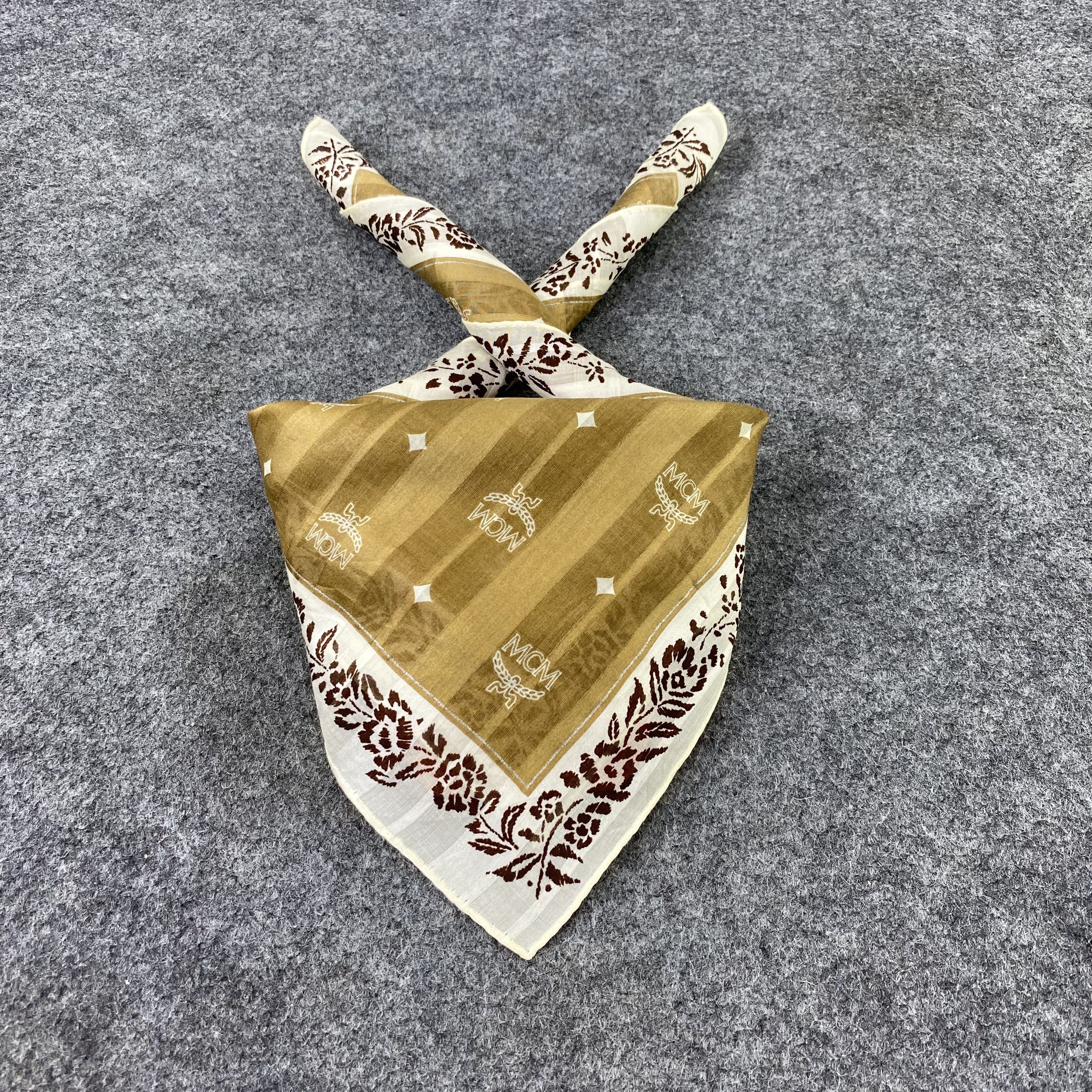 MCM MCM Monogram Handkerchief / Bandana / Neckerchief-B1079 Size ONE SIZE - 2 Thumbnail