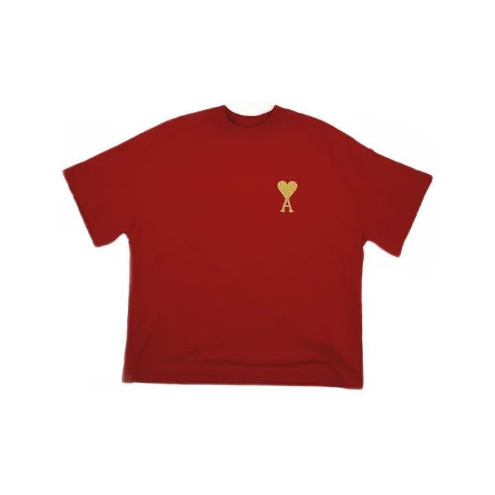 AMI AMI PARIS Red Heart Logo T-shirt -2507 Size US S / EU 44-46 / 1 - 2 Thumbnail