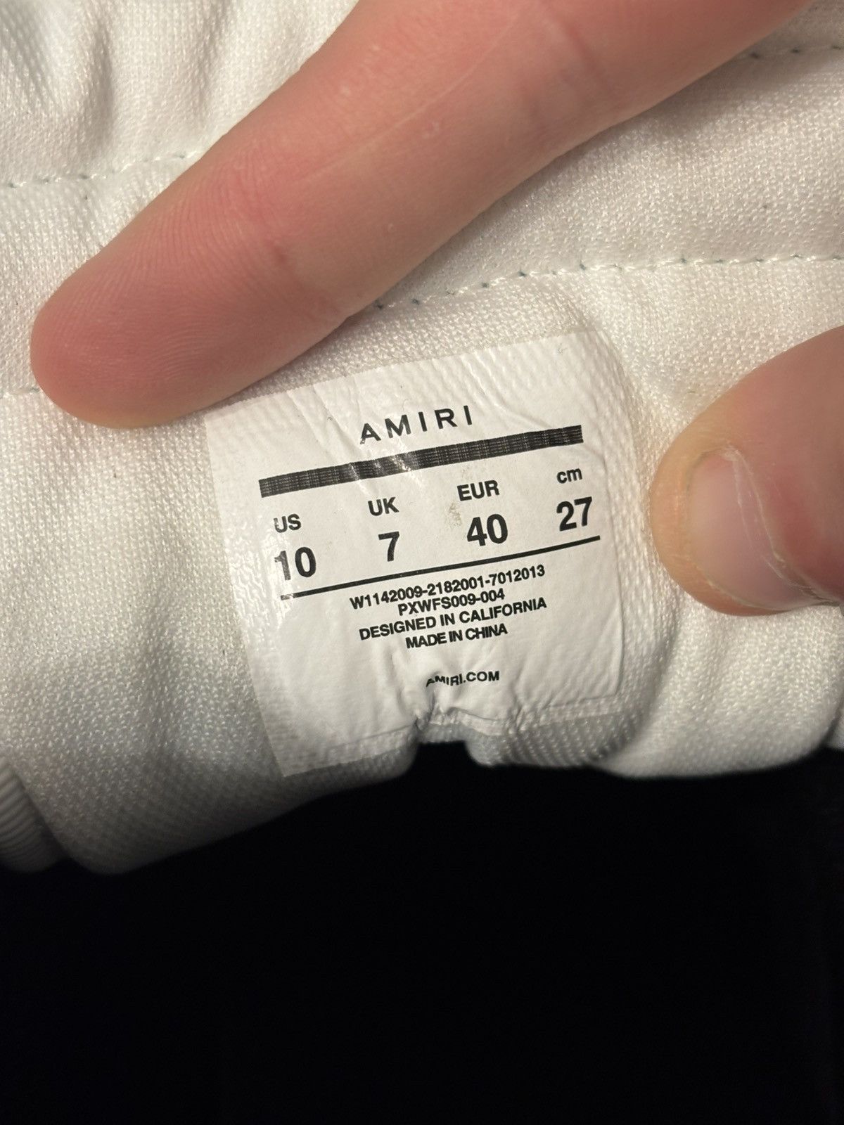 Amiri Amiri Skel Top High Black White Size EU40/US10 Size US 10 / IT 40 - 8 Thumbnail